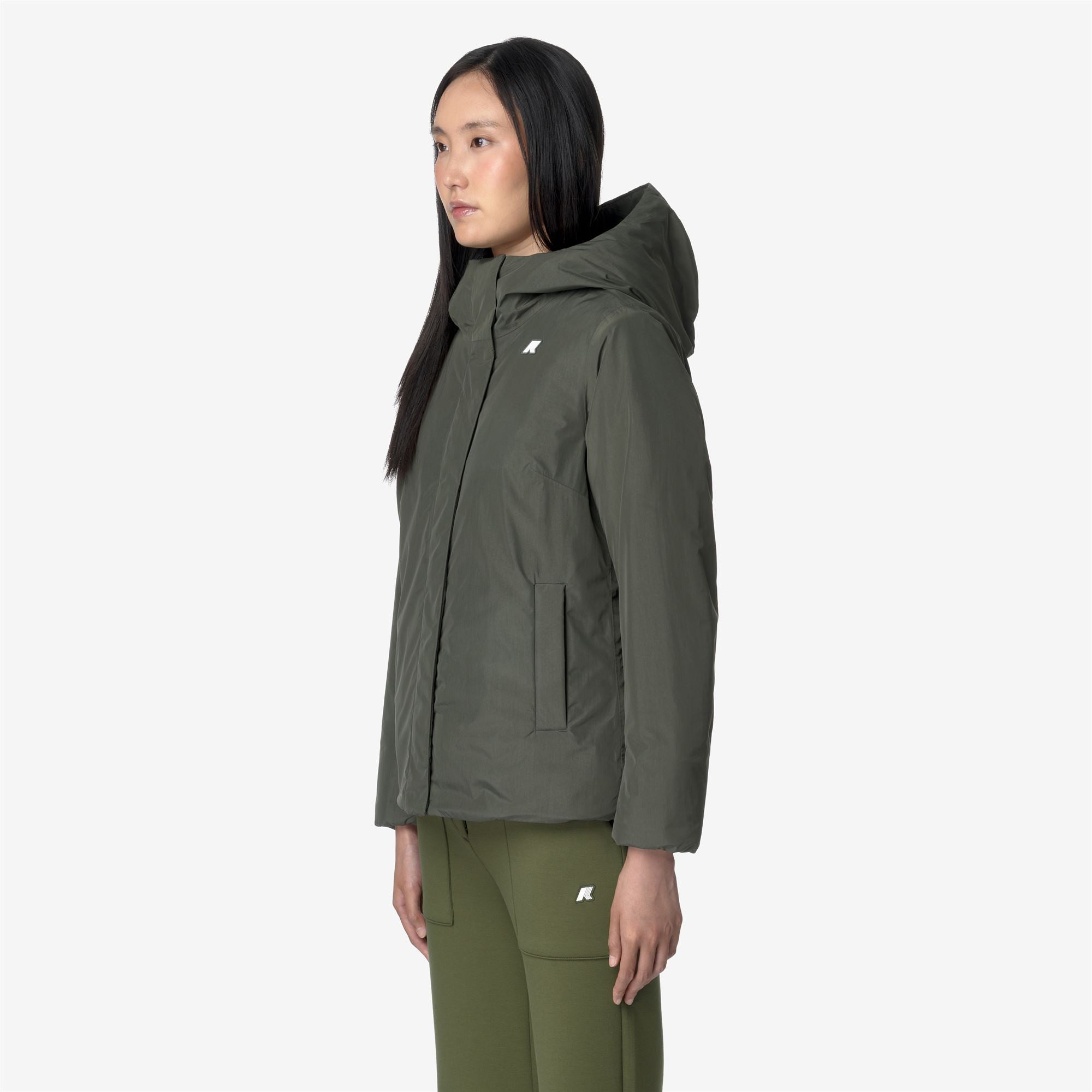 LIL SOFT TOUCH MARMOTTA - Jackets - Short - Woman - GREEN B-BLUE A