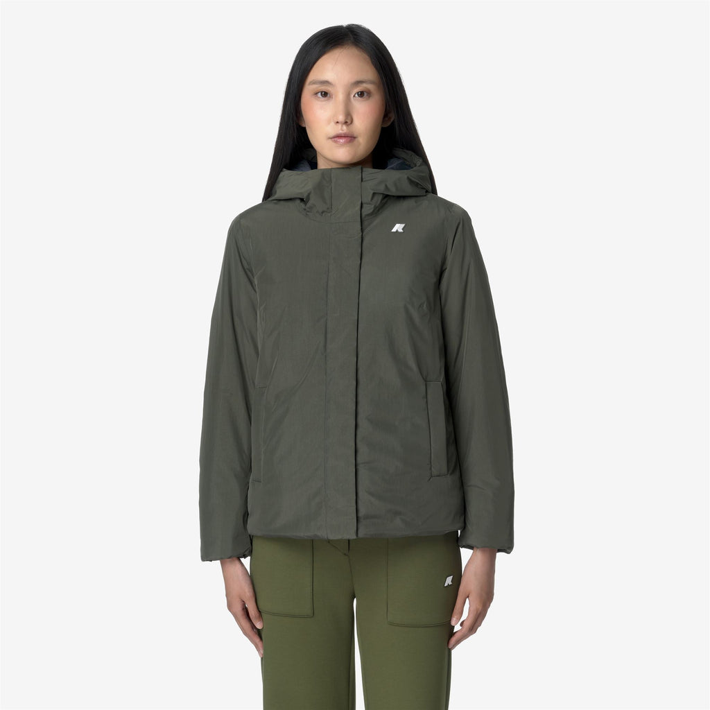 LIL SOFT TOUCH MARMOTTA - Jackets - Short - Woman - GREEN B-BLUE A