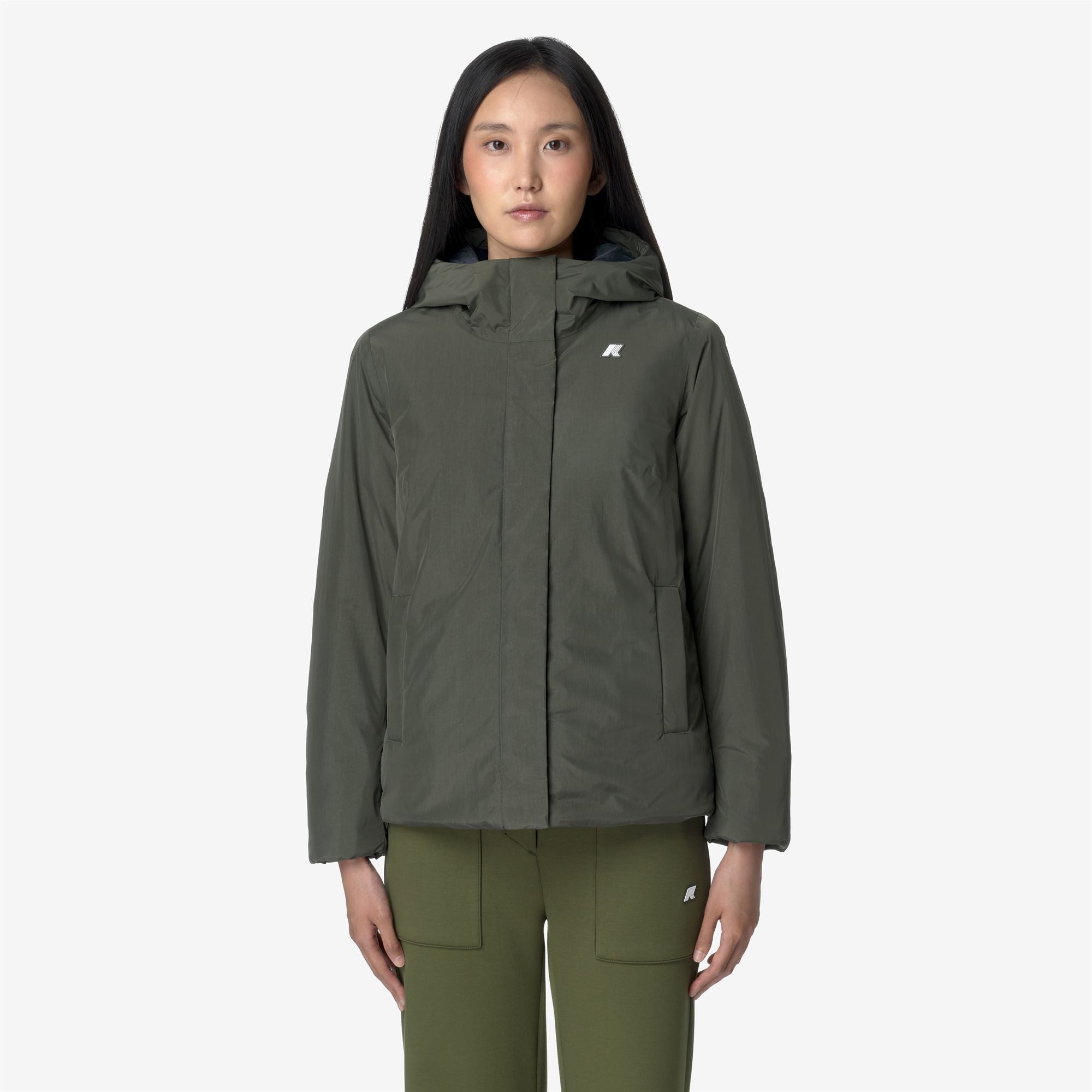 LIL SOFT TOUCH MARMOTTA - Jackets - Short - Woman - GREEN B-BLUE A