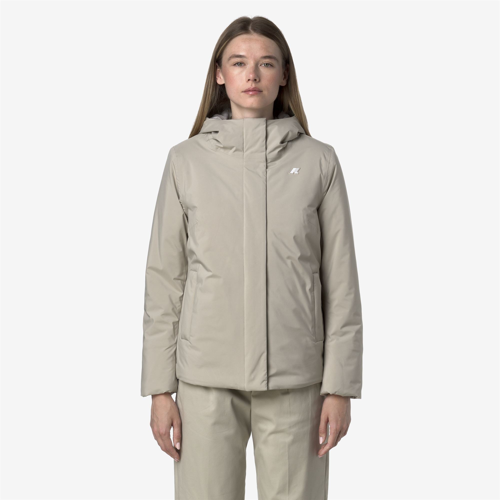 LIL SOFT TOUCH MARMOTTA - Jackets - Short - Woman - BEIGE CASHMERE-GREY GOAT