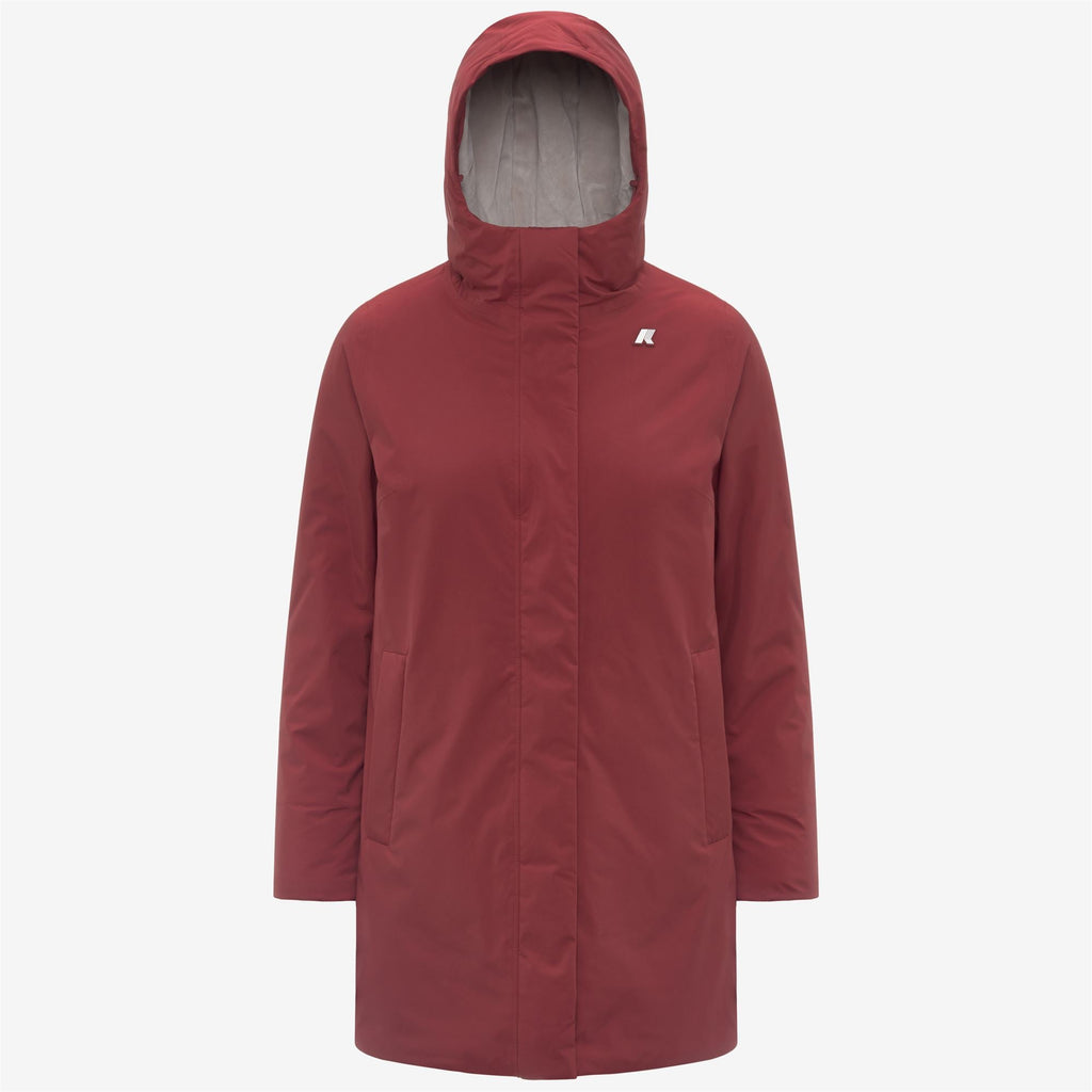 SOPHIE SOFT TOUCH MARMOTTA - Jackets - Mid - Woman - RED SYRAH-GREY GOAT