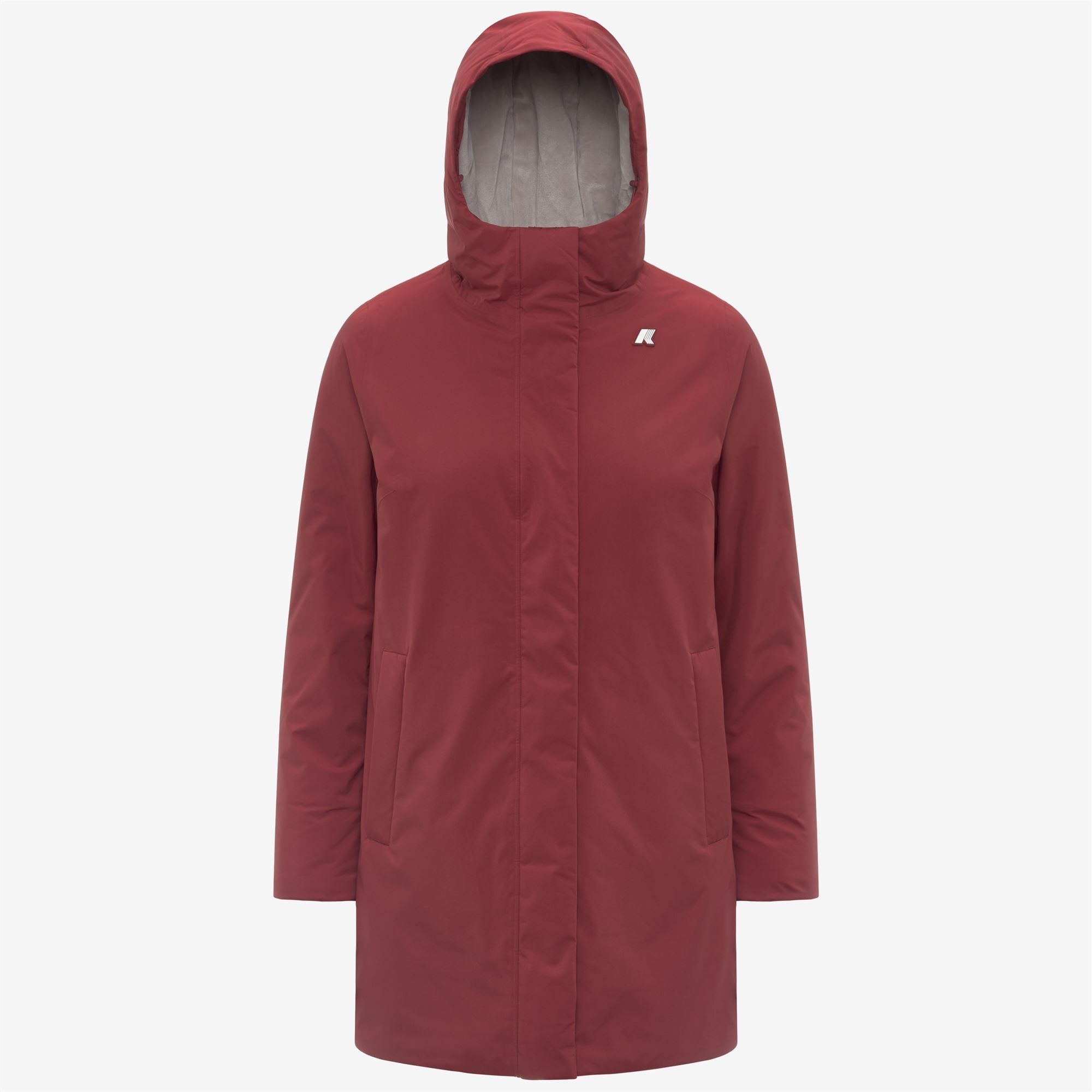 SOPHIE SOFT TOUCH MARMOTTA - Jackets - Mid - Woman - RED SYRAH-GREY GOAT