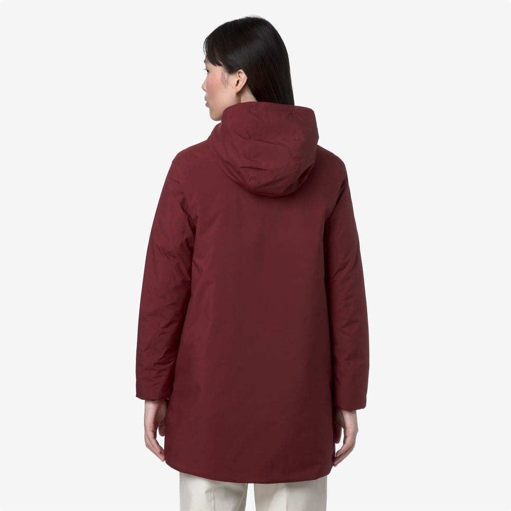 SOPHIE SOFT TOUCH MARMOTTA - Jackets - Mid - Woman - RED SYRAH-GREY GOAT