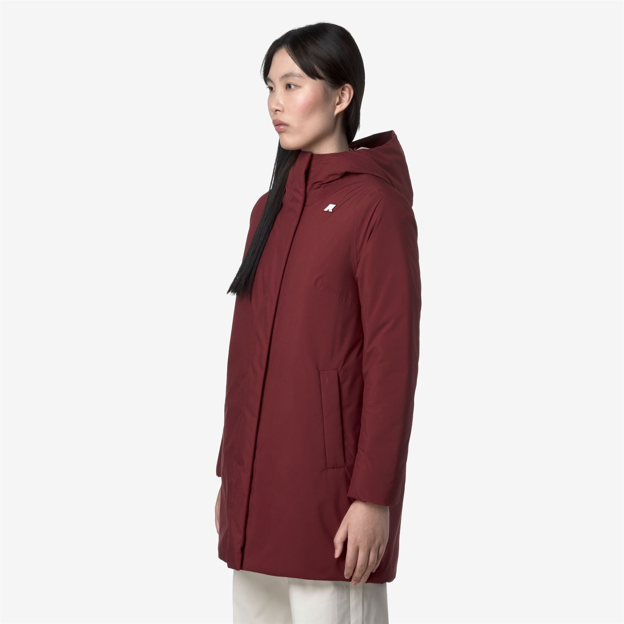 SOPHIE SOFT TOUCH MARMOTTA - Jackets - Mid - Woman - RED SYRAH-GREY GOAT