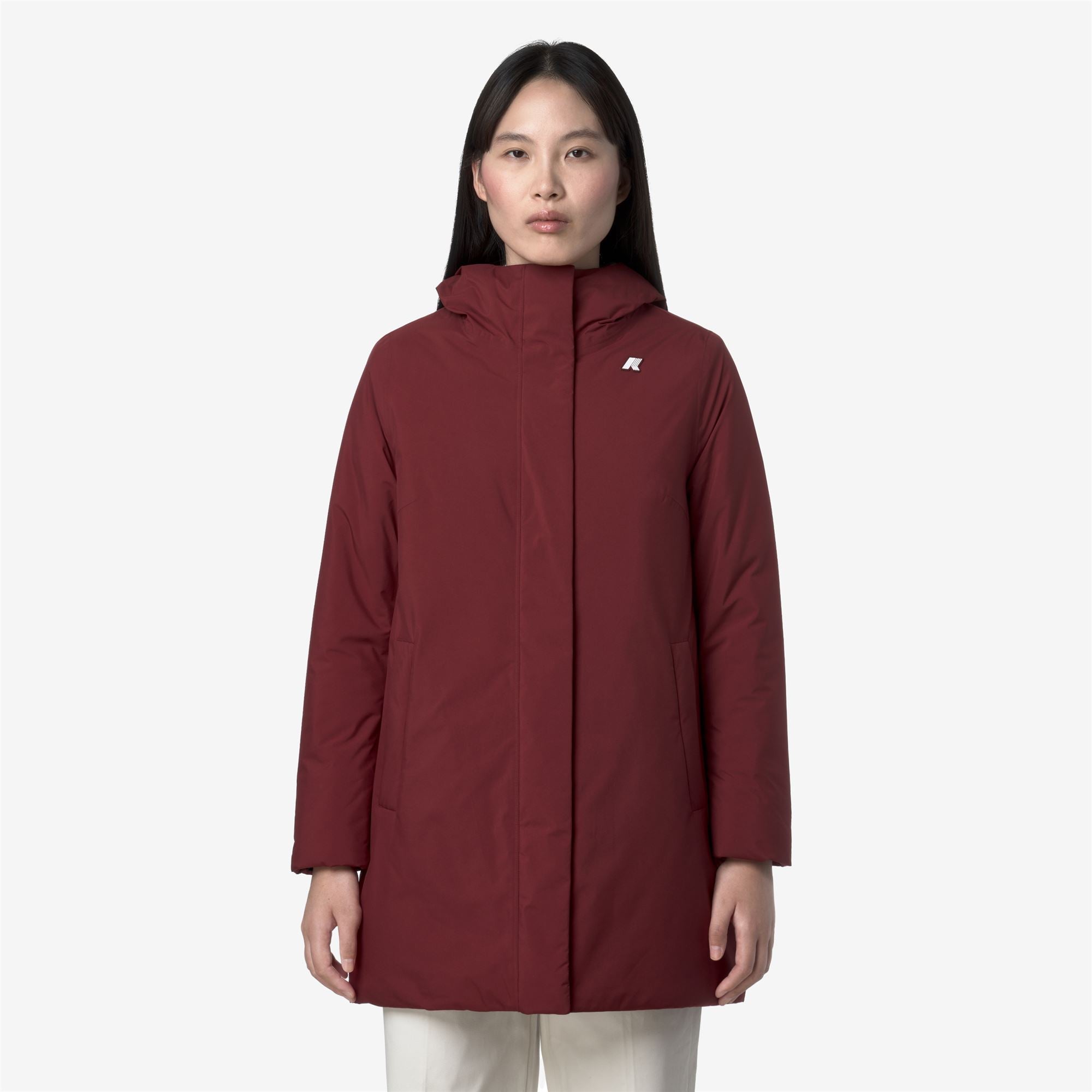 SOPHIE SOFT TOUCH MARMOTTA - Jackets - Mid - Woman - RED SYRAH-GREY GOAT