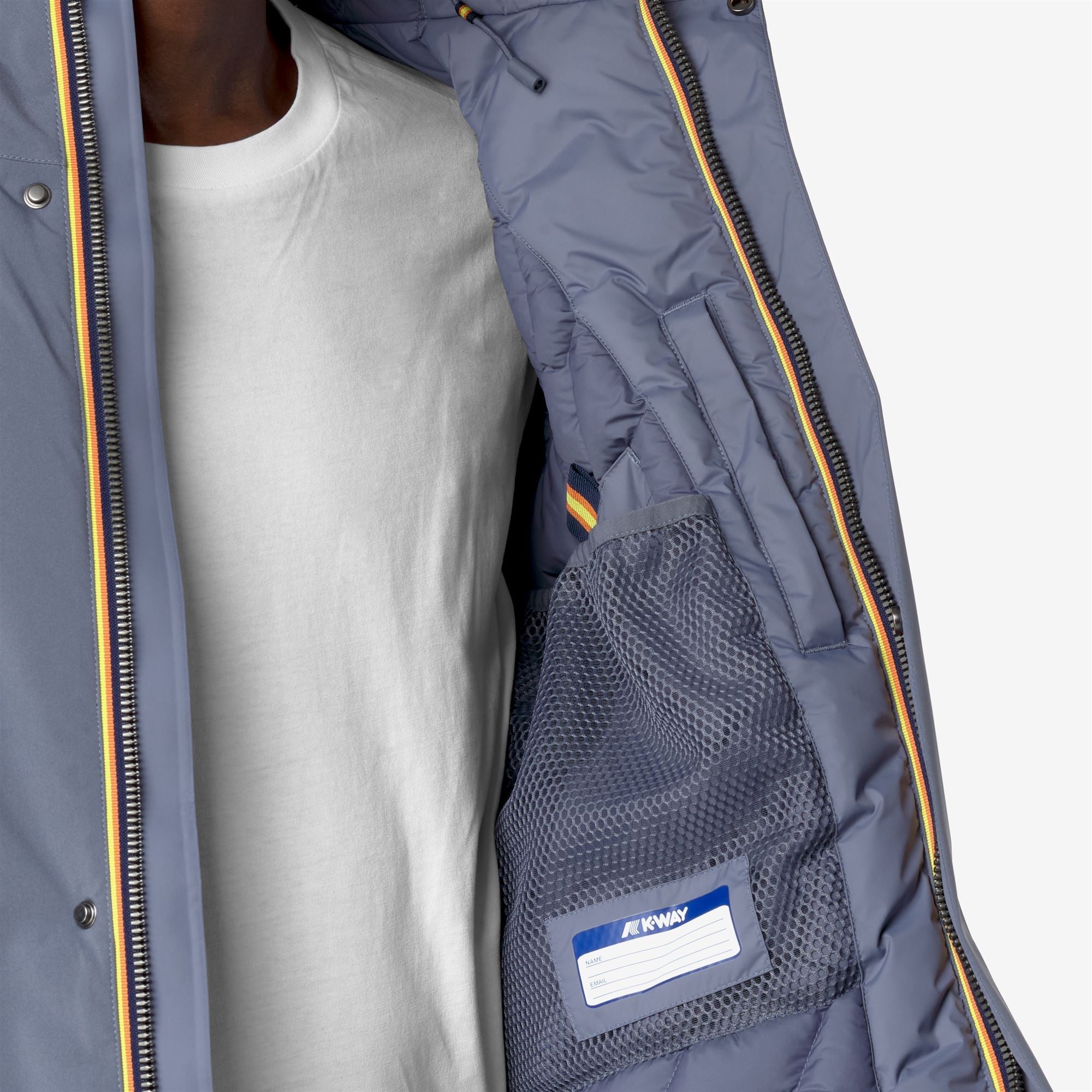 JACKEN BONDED PADDED - Jackets - Short - Man - GREY BLUE AVIO