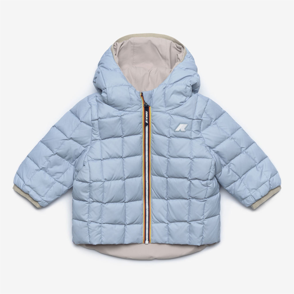 E. JACK ST THERMO REVERSIBLE - Jackets - Short - Kid unisex - BEIGE GREY-BLUE AVIO