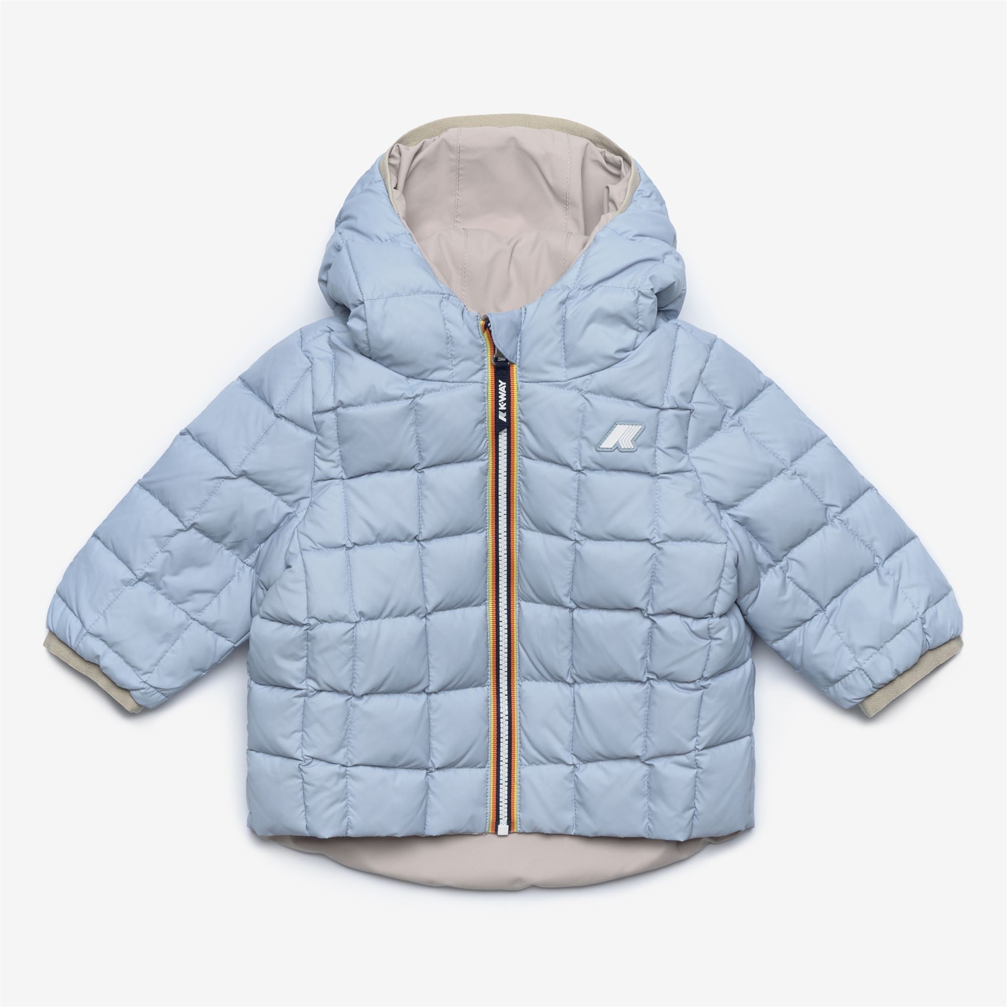 E. JACK ST THERMO REVERSIBLE - Jackets - Short - Kid unisex - BEIGE GREY-BLUE AVIO