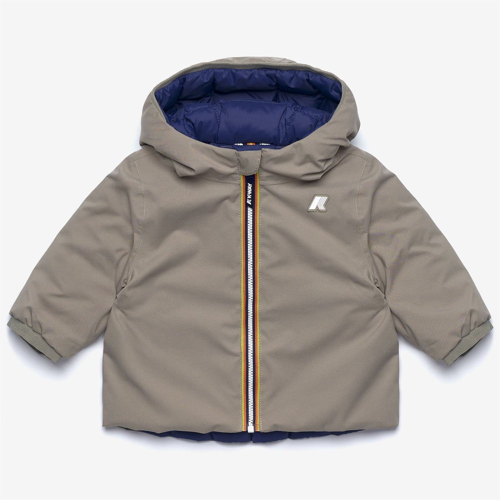 E. JACK ST THERMO REVERSIBLE - Jackets - Short - Kid unisex - GREEN OAK-BLUE DEEP COBALT