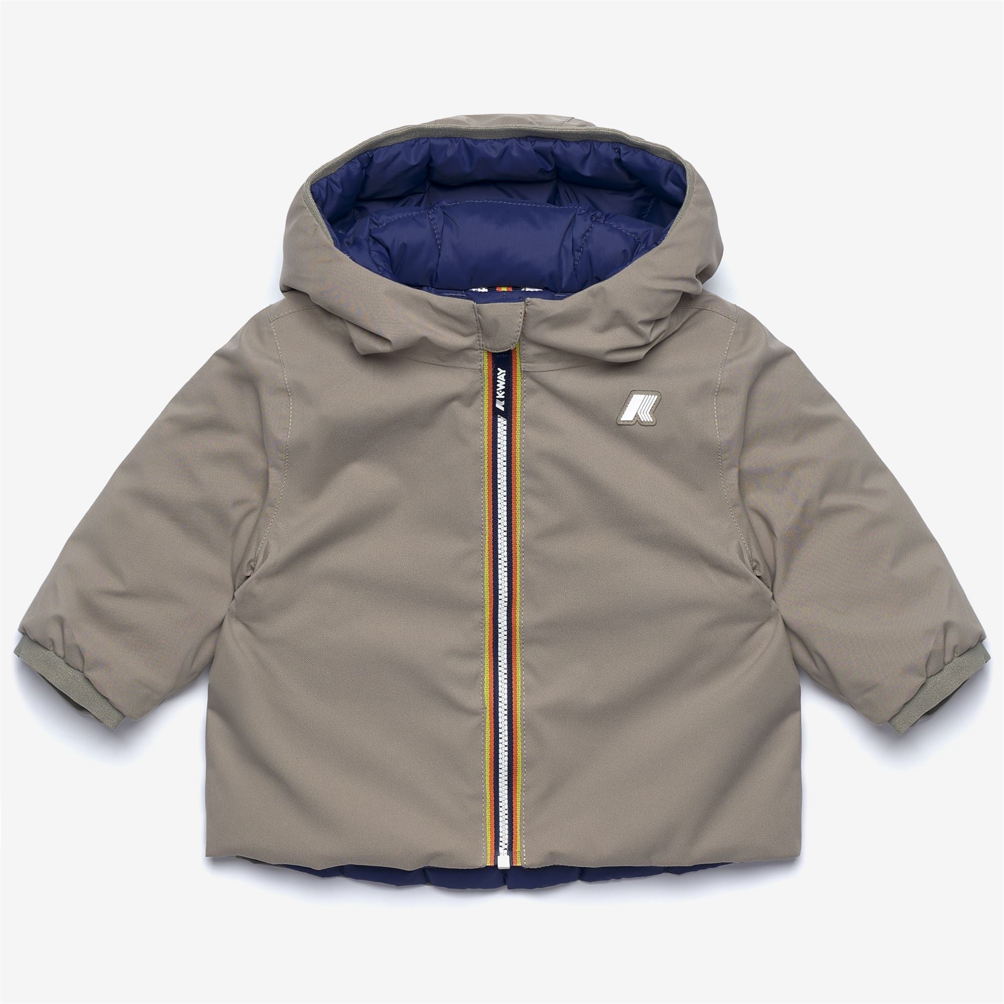 E. JACK ST THERMO REVERSIBLE - Jackets - Short - Kid unisex - GREEN OAK-BLUE DEEP COBALT