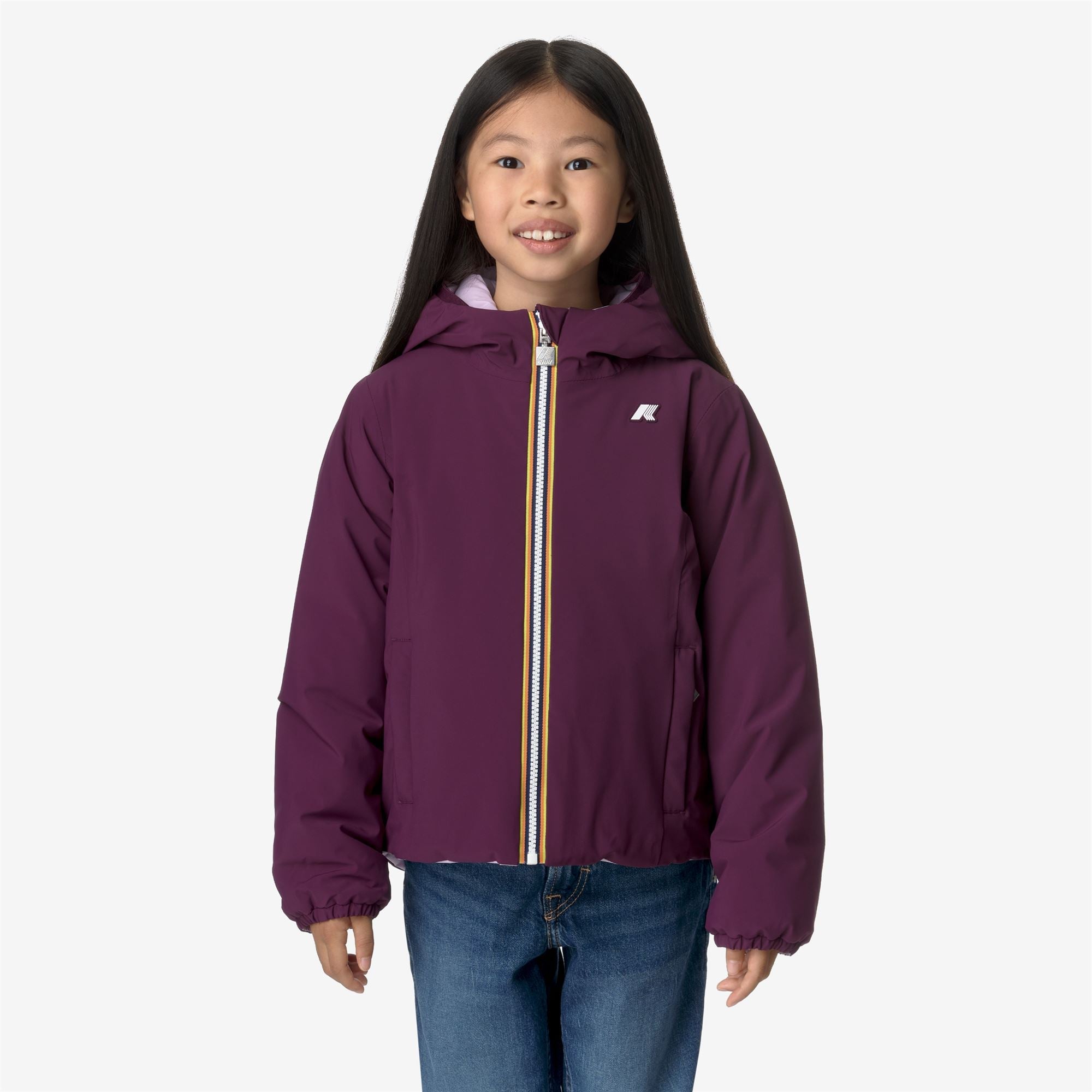 P. LILY ST WARM REVERSIBLE - Jackets - Short - Girl - VIOLET DK PURPLE-VIOLET LT LILAC