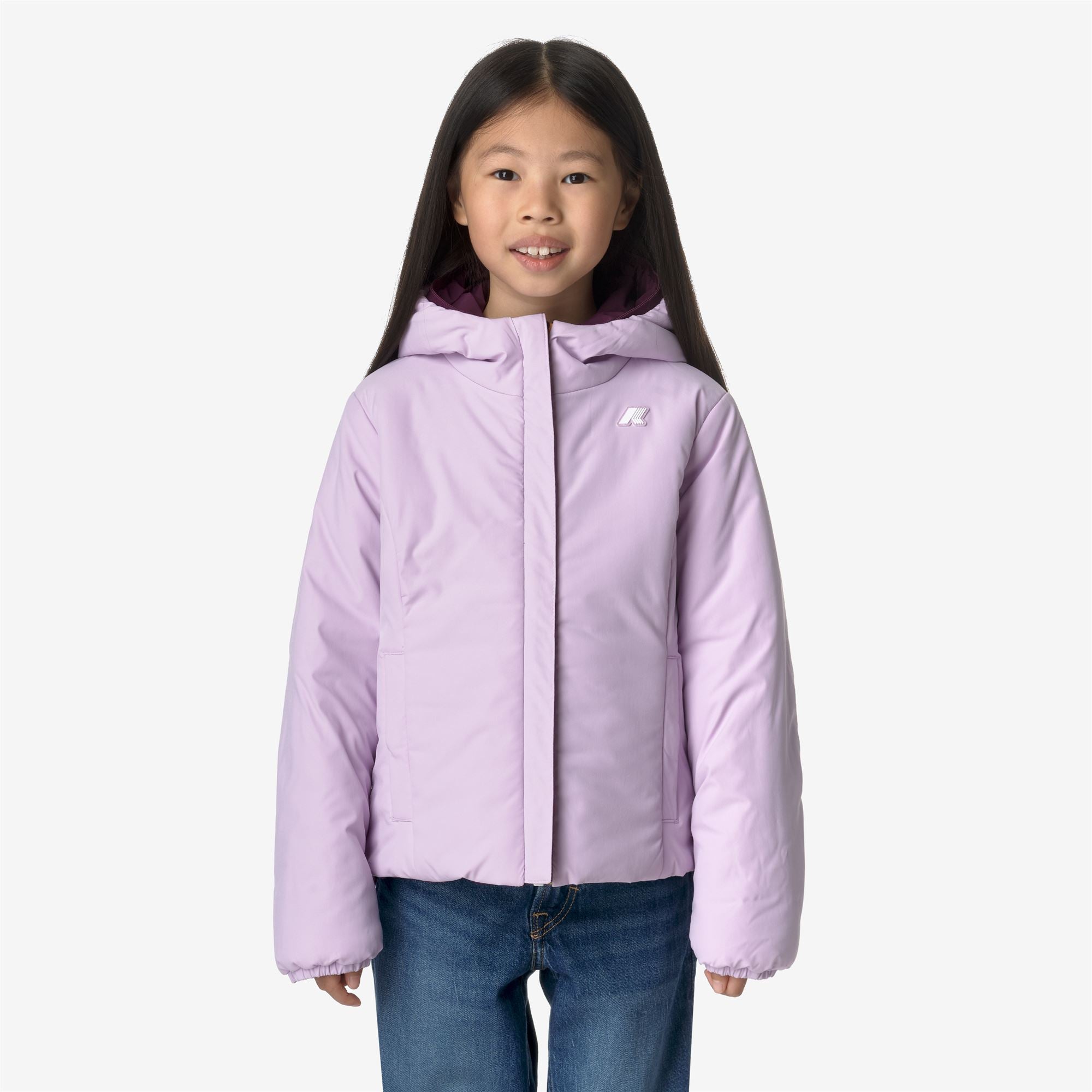 P. LILY ST WARM REVERSIBLE - Jackets - Short - Girl - VIOLET DK PURPLE-VIOLET LT LILAC