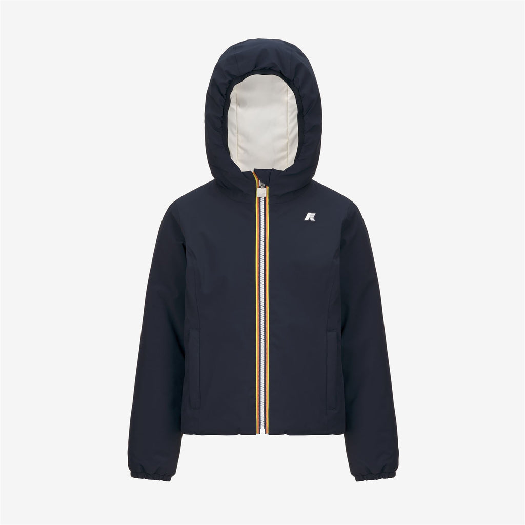 P. LILY ST WARM REVERSIBLE - Jackets - Short - Girl - BLUE DEPTH-WHITE GARDENIA