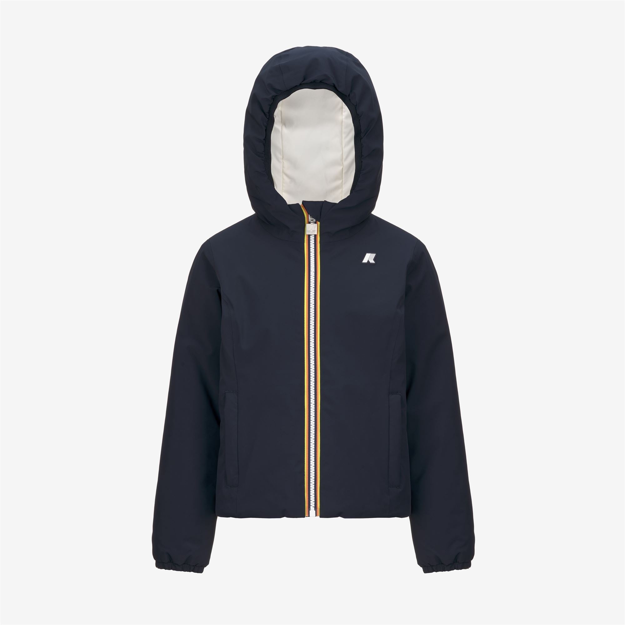 P. LILY ST WARM REVERSIBLE - Jackets - Short - Girl - BLUE DEPTH-WHITE GARDENIA