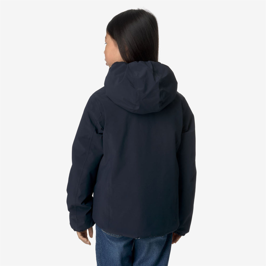 P. LILY ST WARM REVERSIBLE - Jackets - Short - Girl - BLUE DEPTH-WHITE GARDENIA