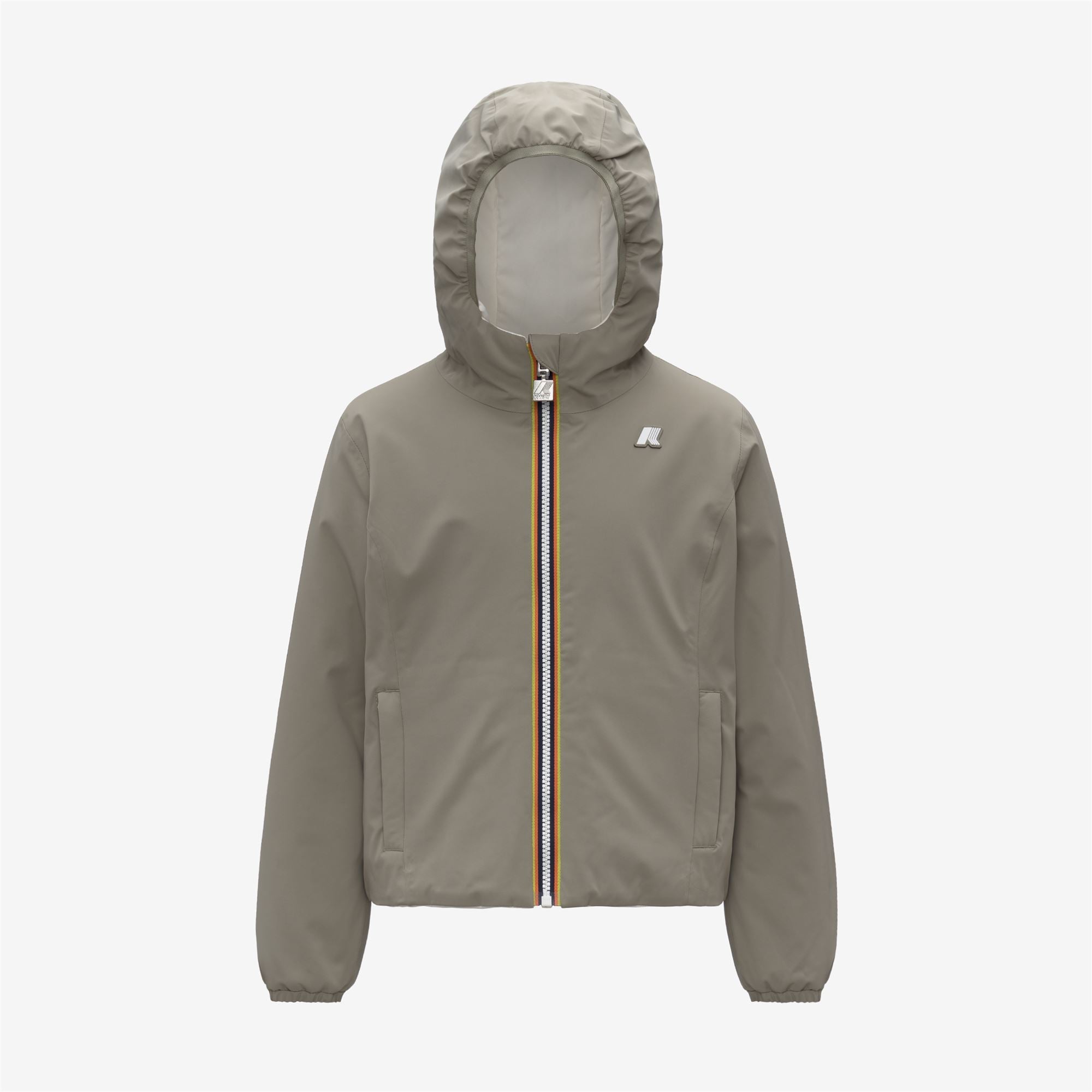P. LILY ST WARM REVERSIBLE - Jackets - Short - Girl - GREEN OAK-WHITE GARDENIA