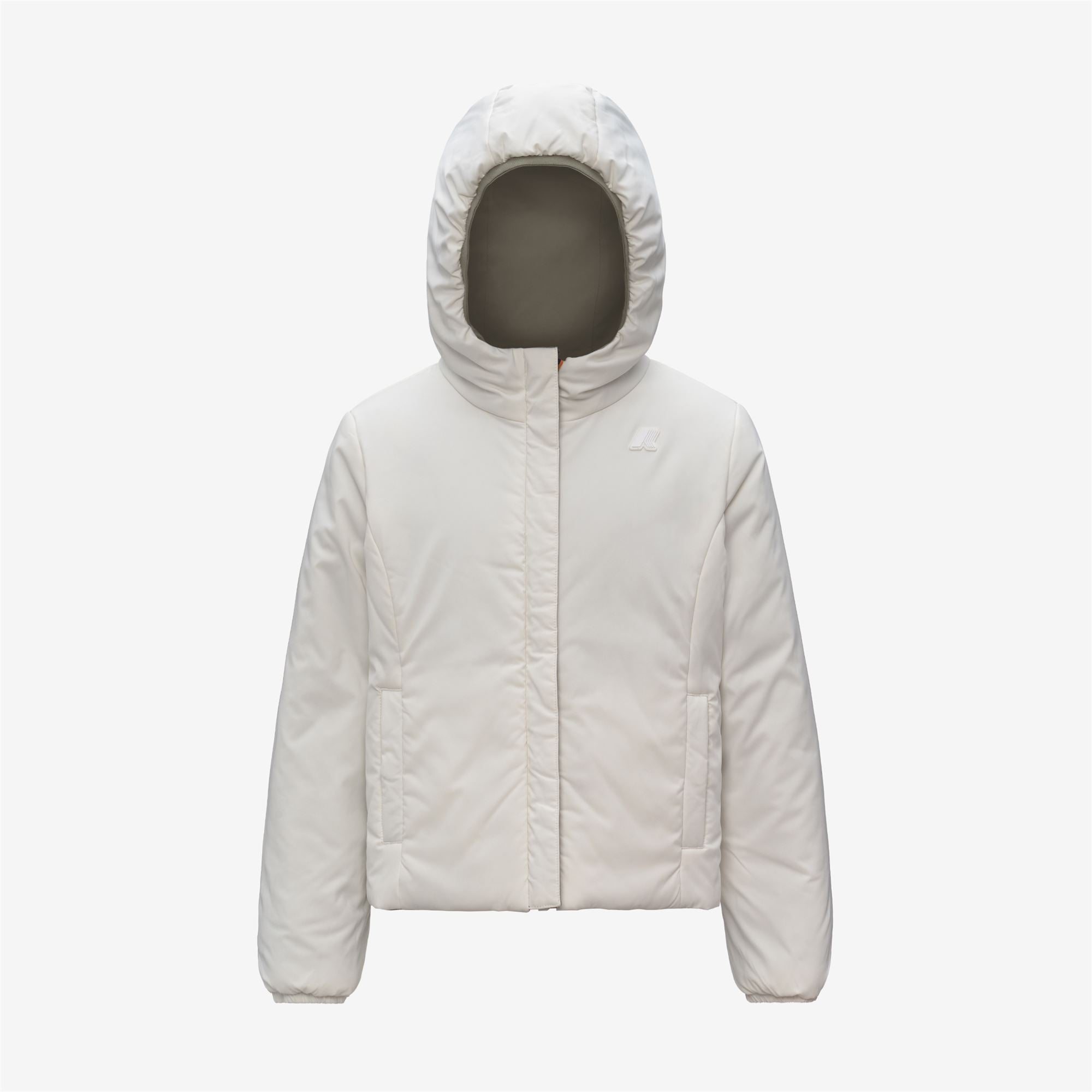 P. LILY ST WARM REVERSIBLE - Jackets - Short - Girl - GREEN OAK-WHITE GARDENIA