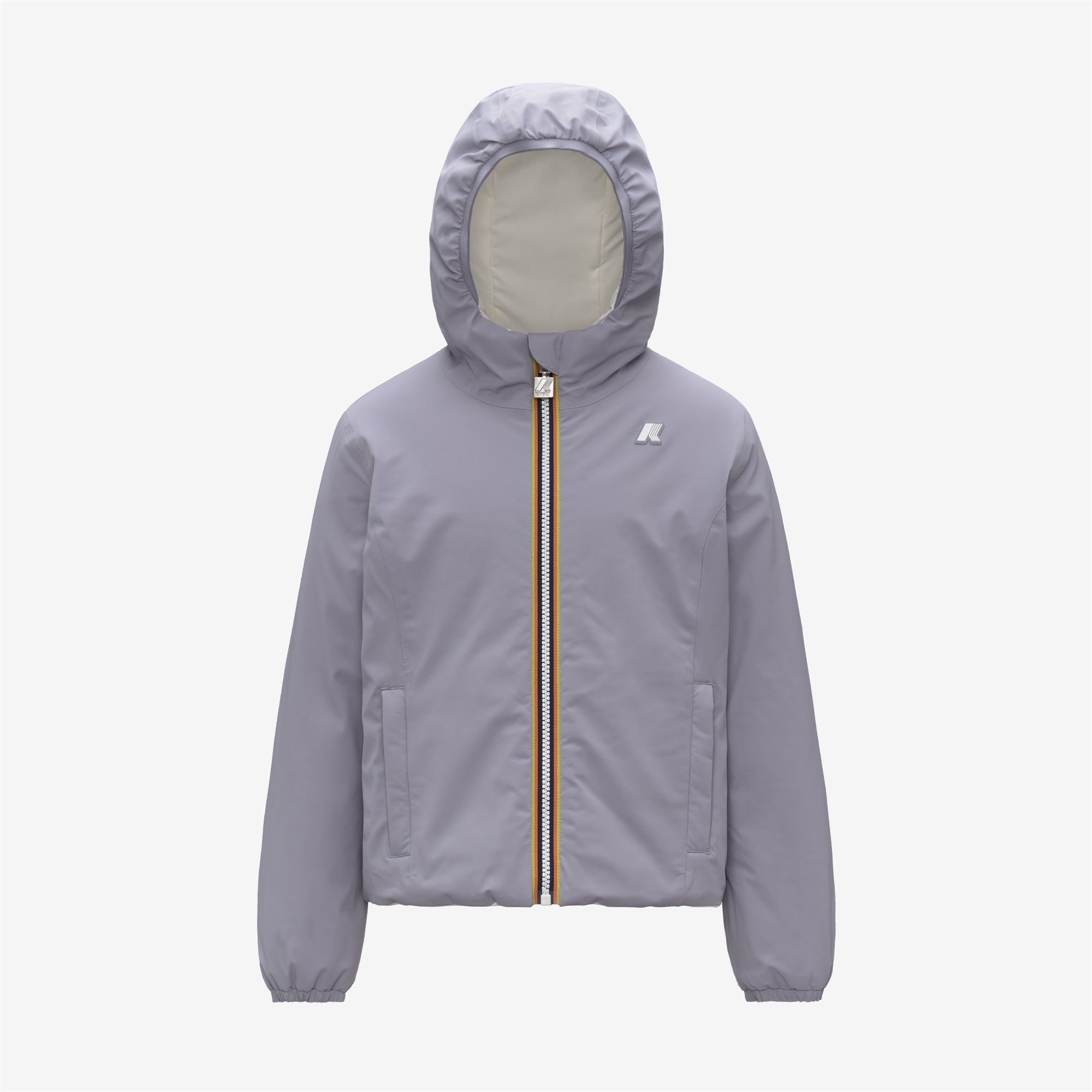 P. LILY ST WARM REVERSIBLE - Jackets - Short - Girl - VIOLET LAVENDER-WHITE GARDENIA