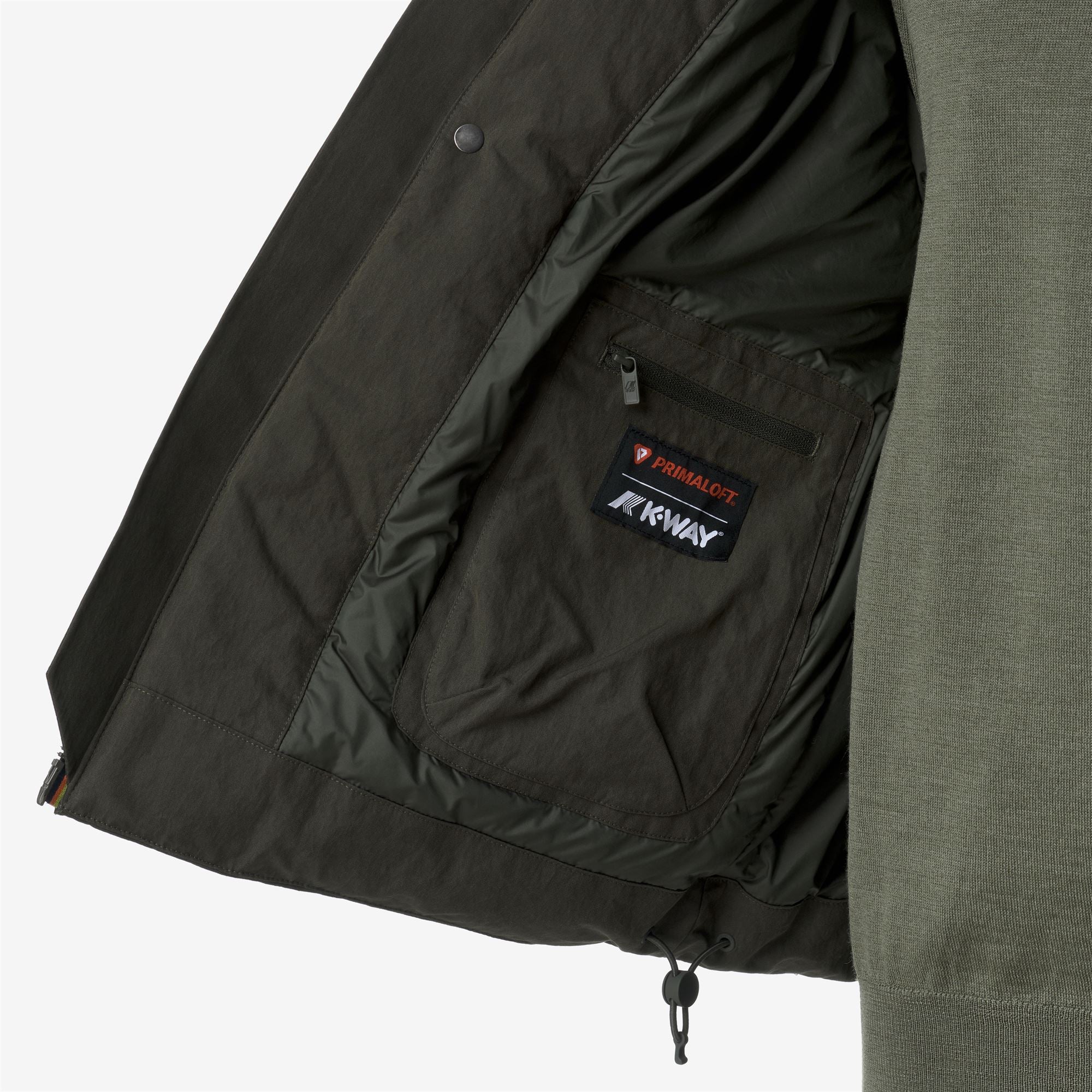 GUILLERMO COTTON FEEL - Jackets - Short - Man - GREEN BLACKISH COMBO