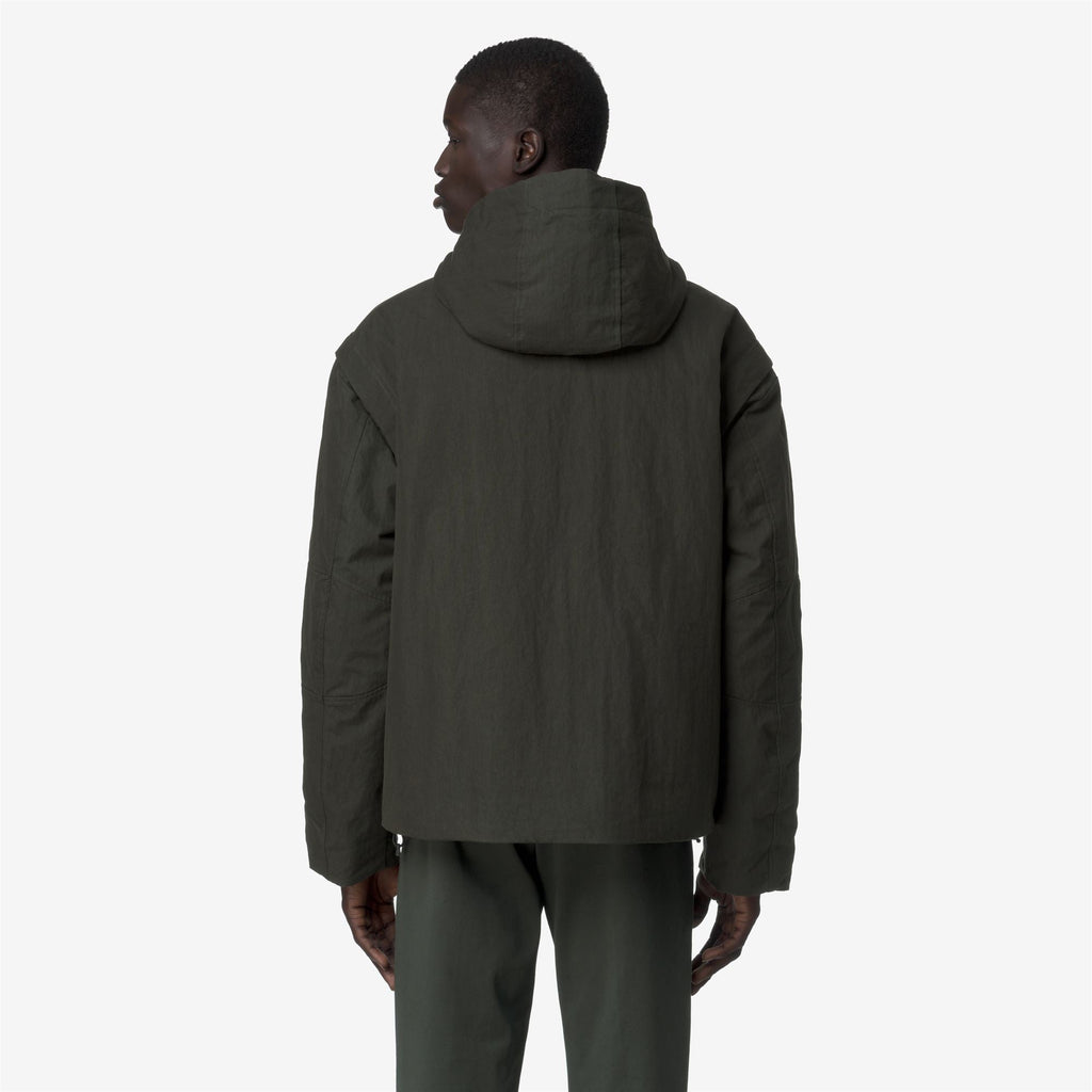 GUILLERMO COTTON FEEL - Jackets - Short - Man - GREEN BLACKISH COMBO