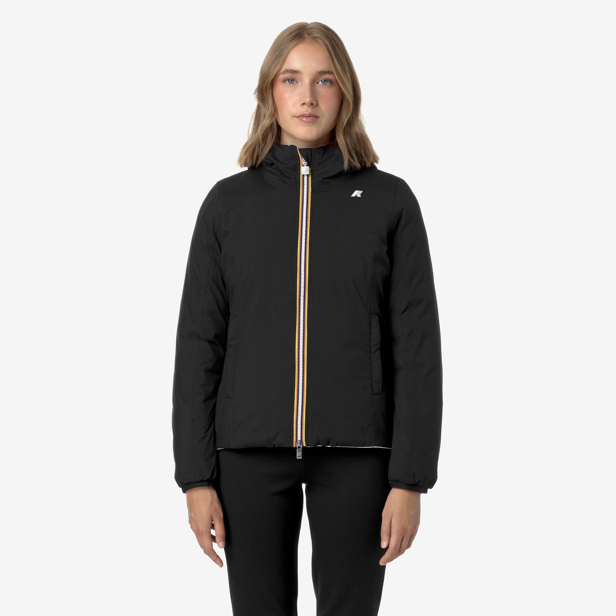 LILY ST THERMO REVERSIBLE - Jackets - Short - Woman - BLACK PURE-WHITE GARDENIA