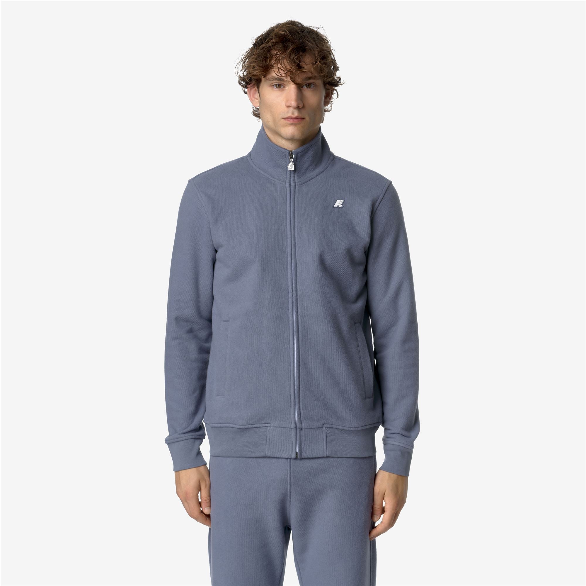 FINN HEAVY FLEECE - Fleece - Jacket - Man - GREY BLUE AVIO