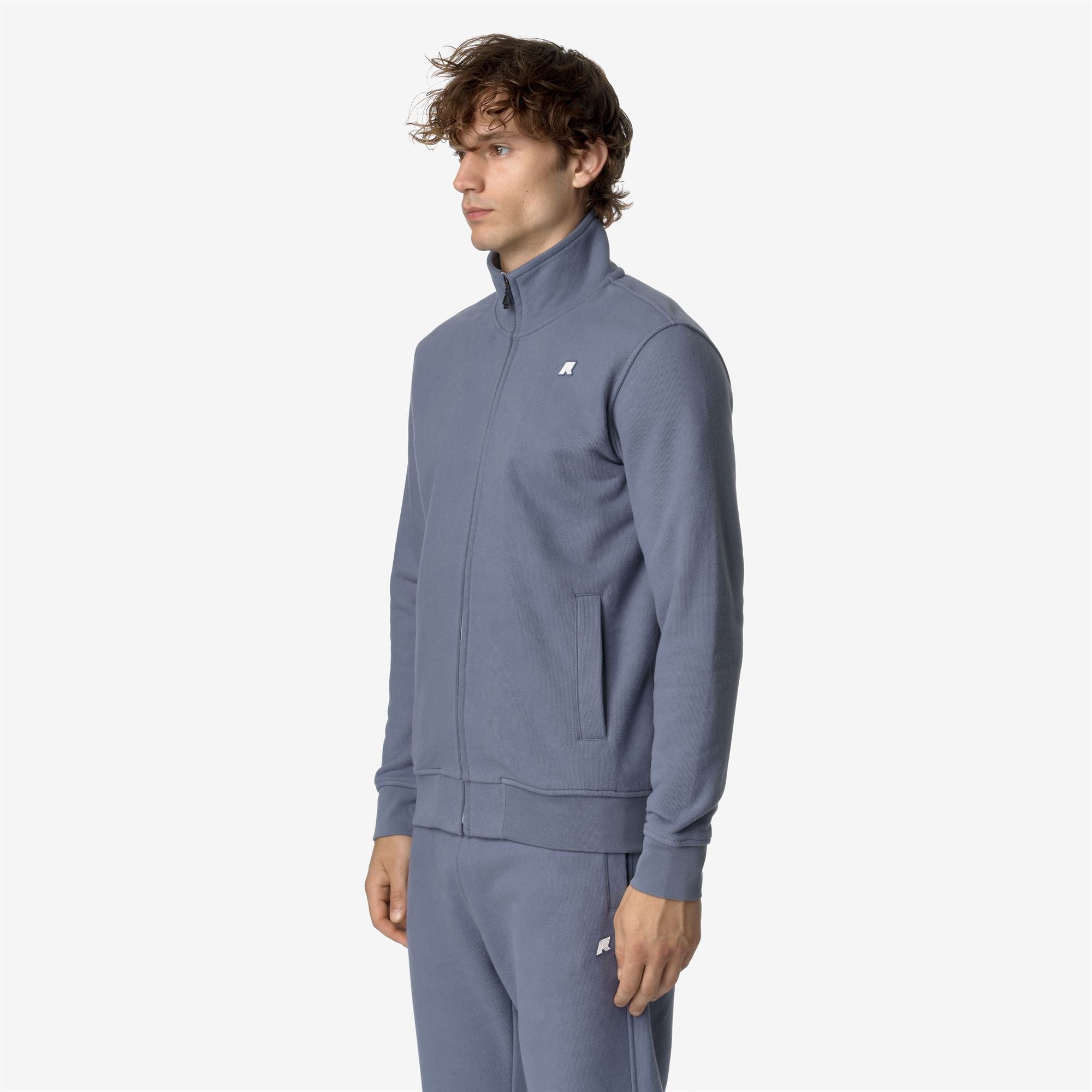 FINN HEAVY FLEECE - Fleece - Jacket - Man - GREY BLUE AVIO