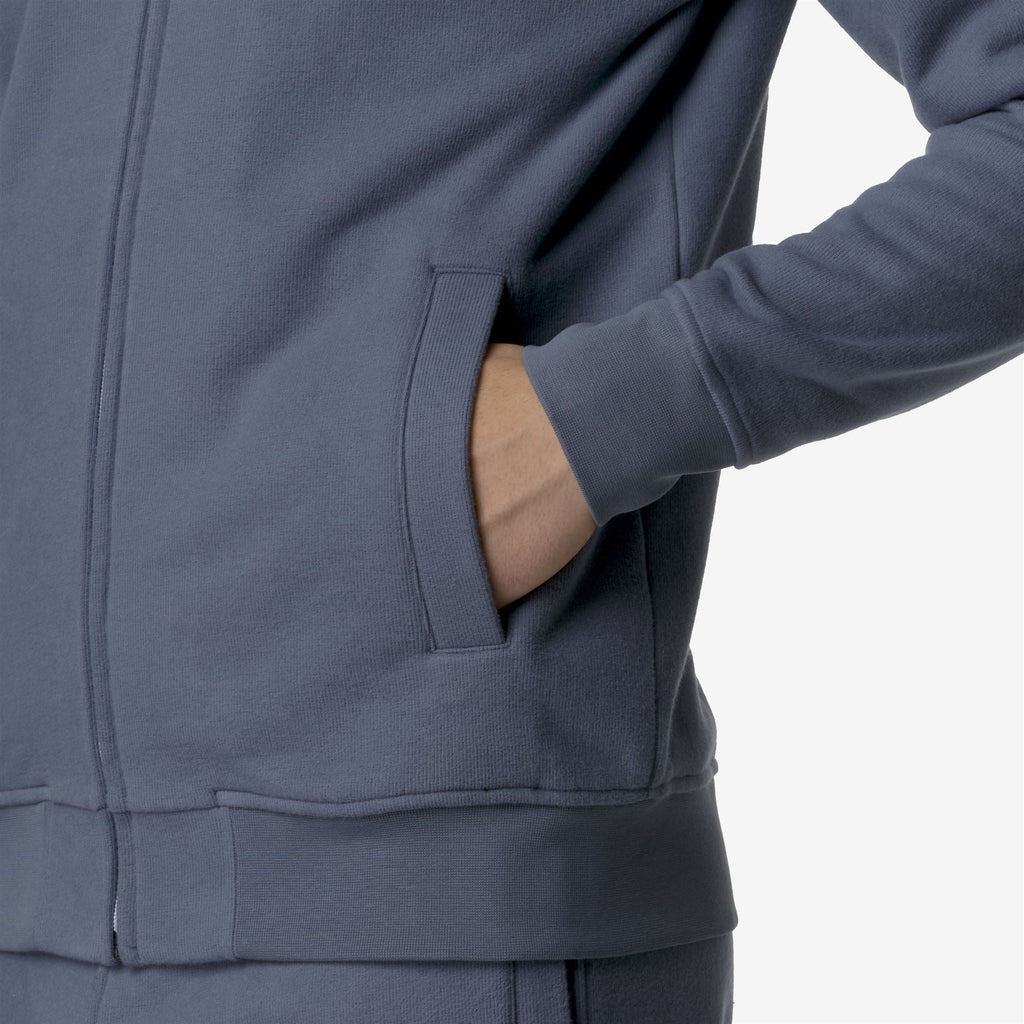 FINN HEAVY FLEECE - Fleece - Jacket - Man - GREY BLUE AVIO