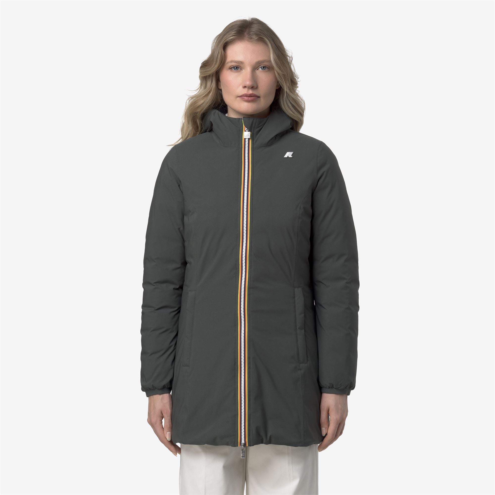 DENISE ST THERMO REVERSIBLE - Jackets - 3/4 LENGTH - Woman - GREEN BLACKISH-BLACK PURE