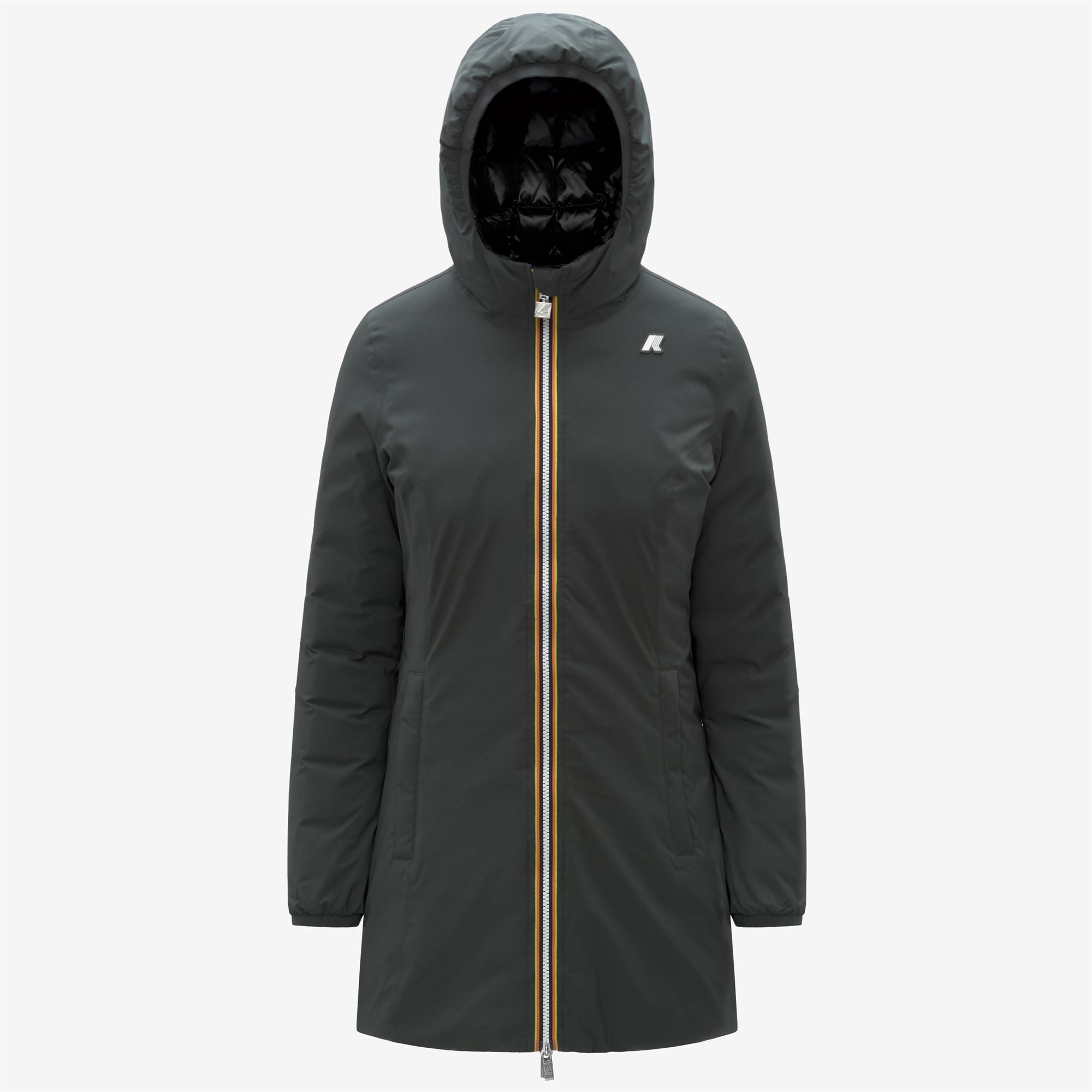 DENISE ST THERMO REVERSIBLE - Jackets - 3/4 LENGTH - Woman - GREEN BLACKISH-BLACK PURE