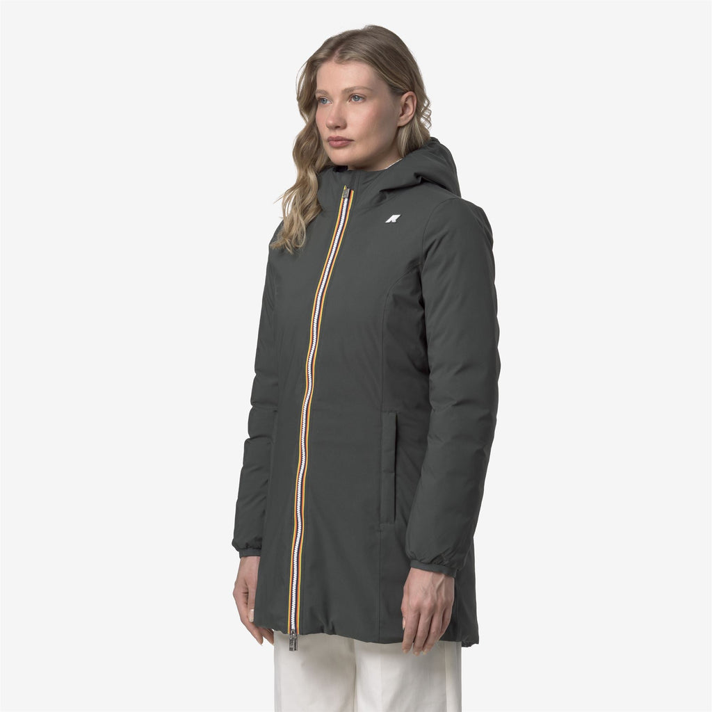 DENISE ST THERMO REVERSIBLE - Jackets - 3/4 LENGTH - Woman - GREEN BLACKISH-BLACK PURE
