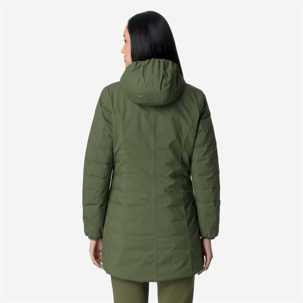 DENISE ST THERMO REVERSIBLE - Jackets - 3/4 LENGTH - Woman - GREEN C-BLACK P