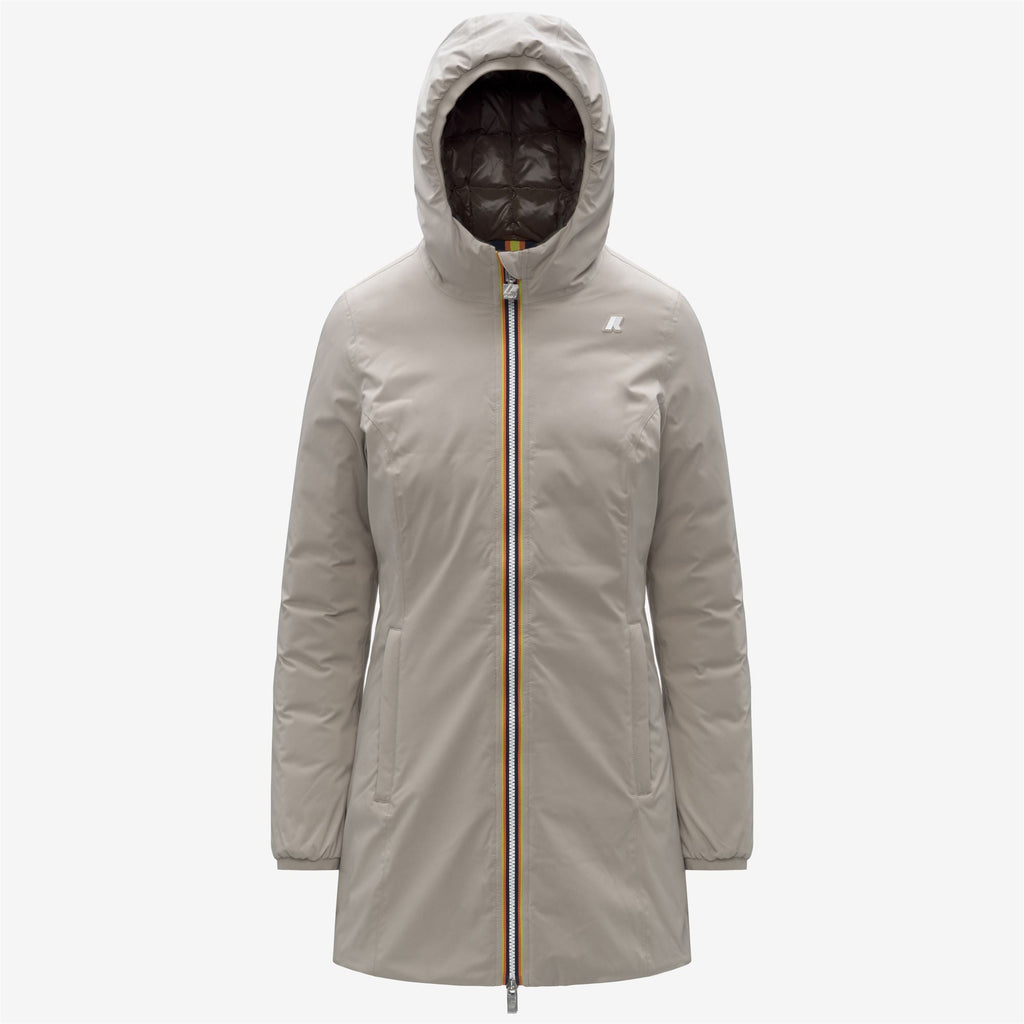 DENISE ST THERMO REVERSIBLE - Jackets - 3/4 LENGTH - Woman - BEIGE CASHMERE-BLACK OLIVE