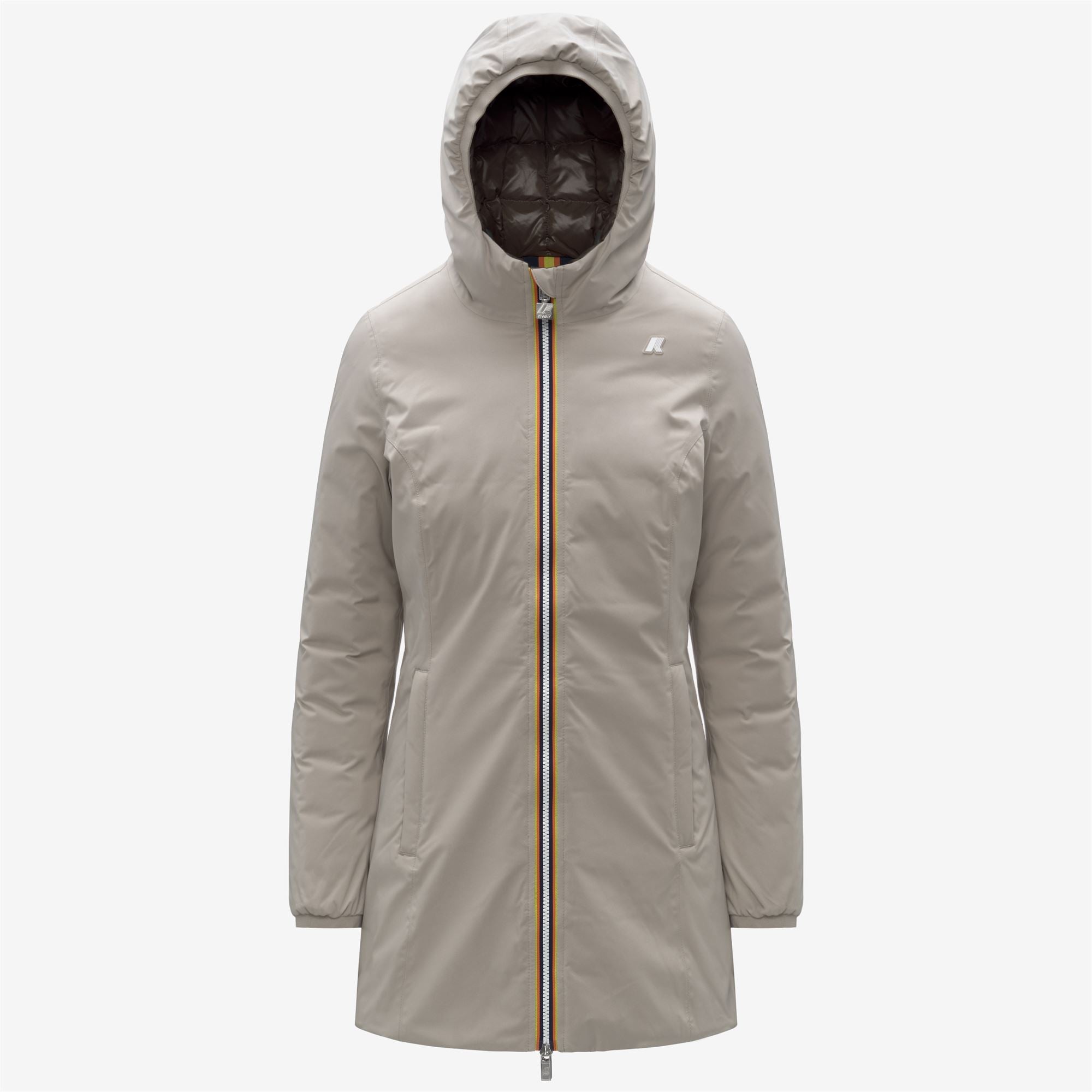 DENISE ST THERMO REVERSIBLE - Jackets - 3/4 LENGTH - Woman - BEIGE CASHMERE-BLACK OLIVE