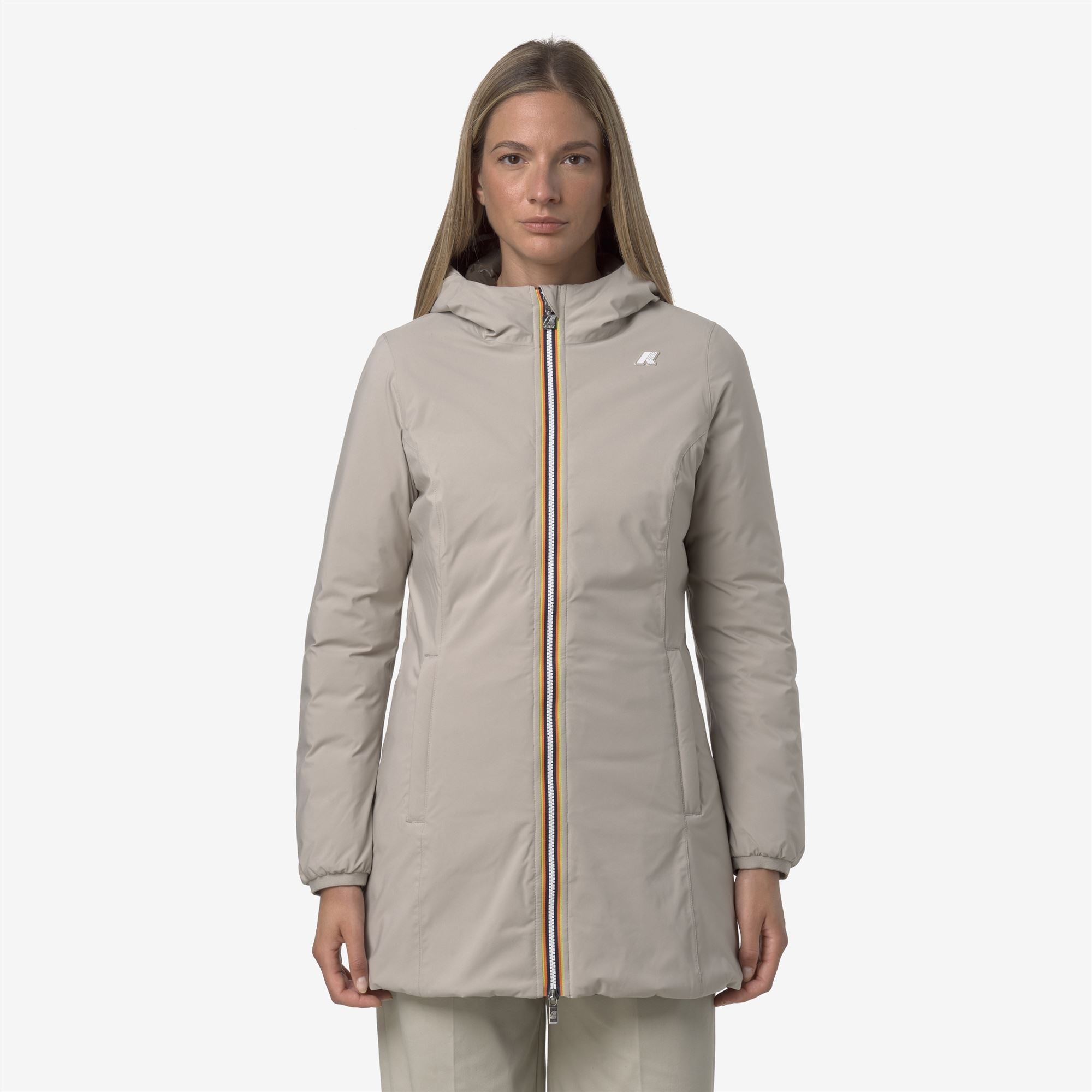 DENISE ST THERMO REVERSIBLE - Jackets - 3/4 LENGTH - Woman - BEIGE CASHMERE-BLACK OLIVE