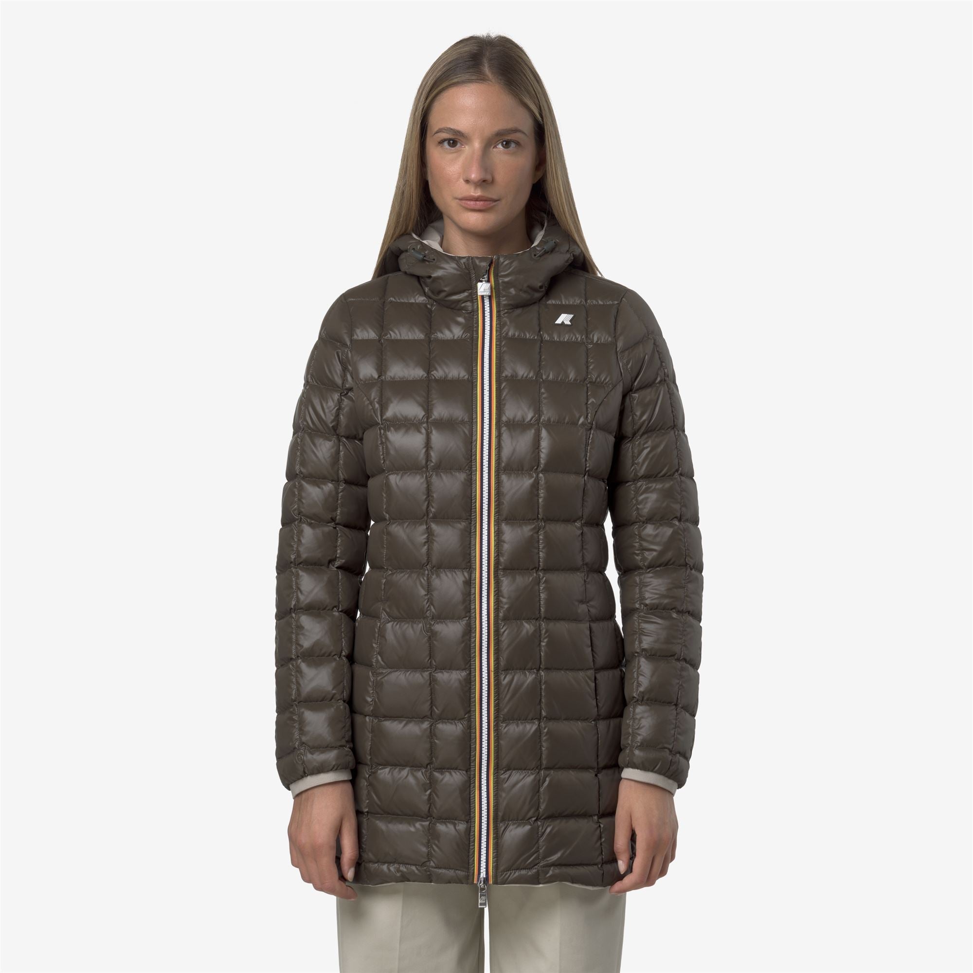 DENISE ST THERMO REVERSIBLE - Jackets - 3/4 LENGTH - Woman - BEIGE CASHMERE-BLACK OLIVE