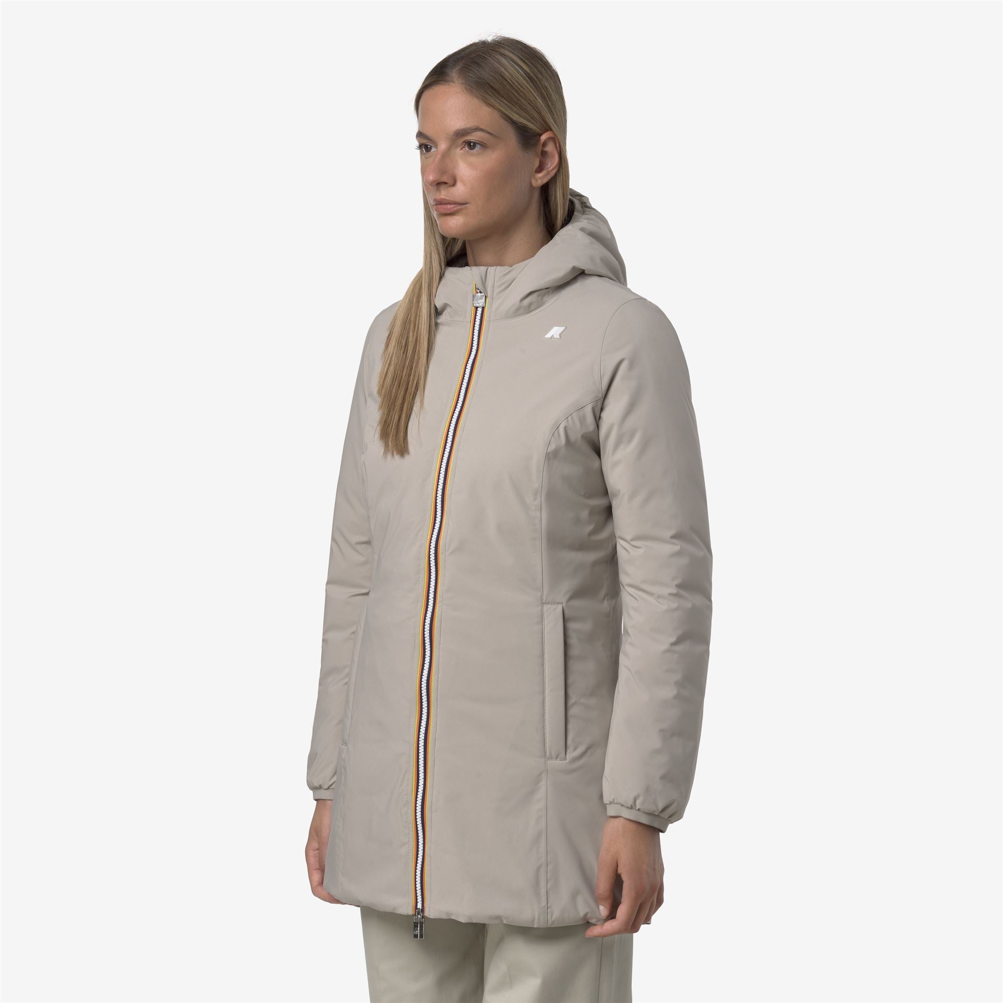 DENISE ST THERMO REVERSIBLE - Jackets - 3/4 LENGTH - Woman - BEIGE CASHMERE-BLACK OLIVE