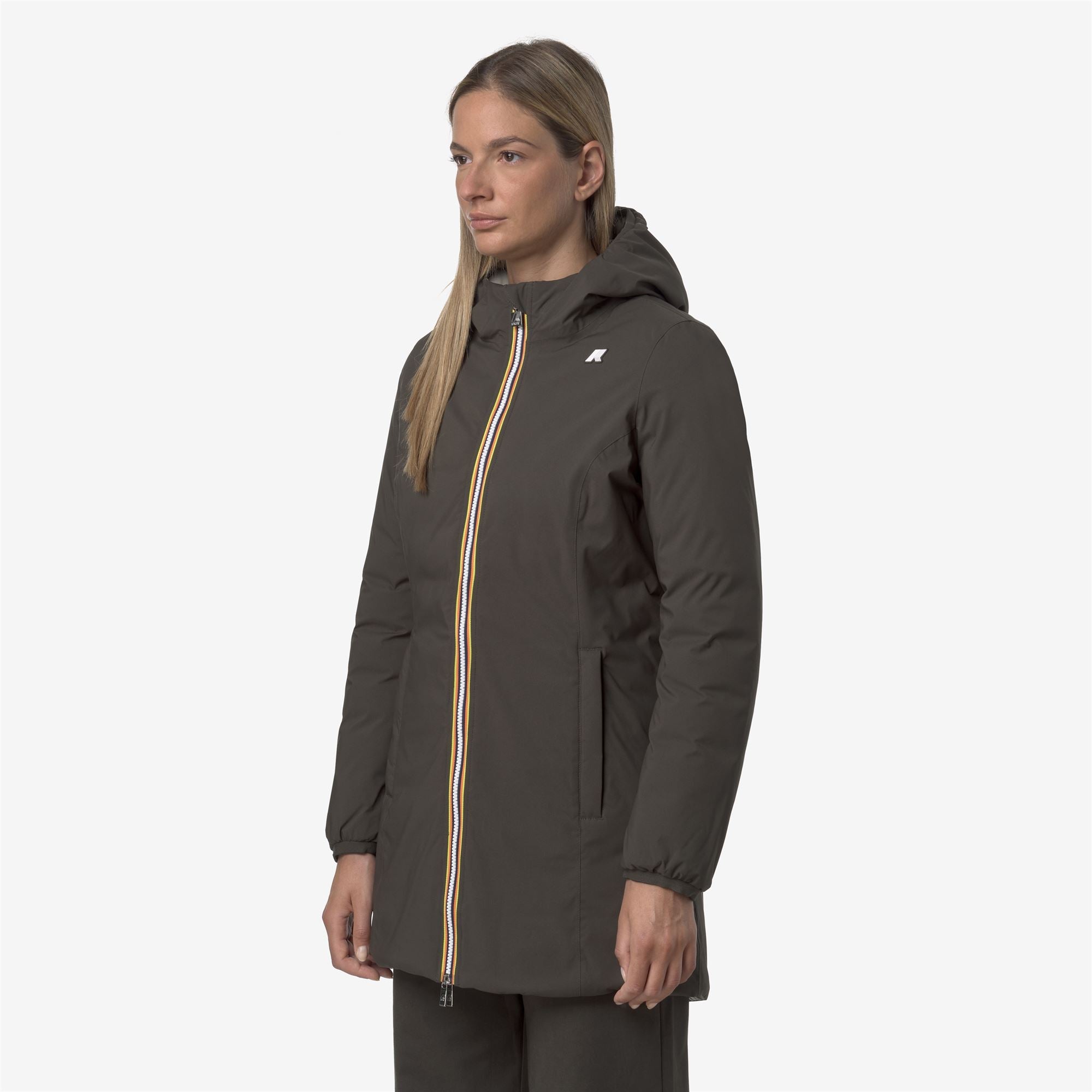 DENISE ST THERMO REVERSIBLE - Jackets - 3/4 LENGTH - Woman - BLACK OLIVE-GREEN OAK