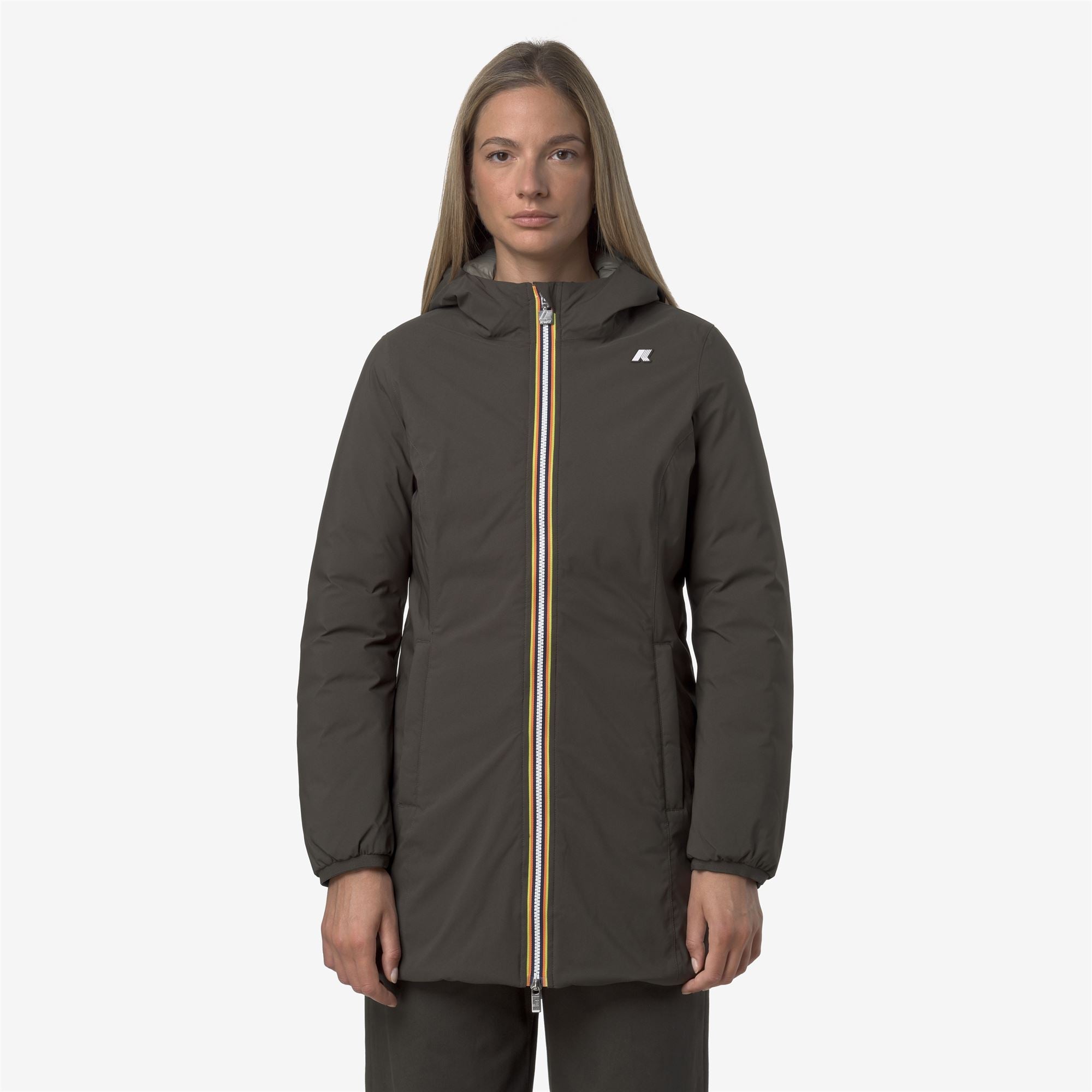 DENISE ST THERMO REVERSIBLE - Jackets - 3/4 LENGTH - Woman - BLACK OLIVE-GREEN OAK