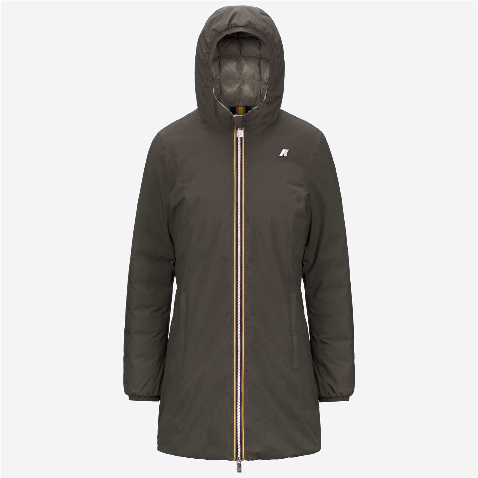 DENISE ST THERMO REVERSIBLE - Jackets - 3/4 LENGTH - Woman - BLACK OLIVE-GREEN OAK