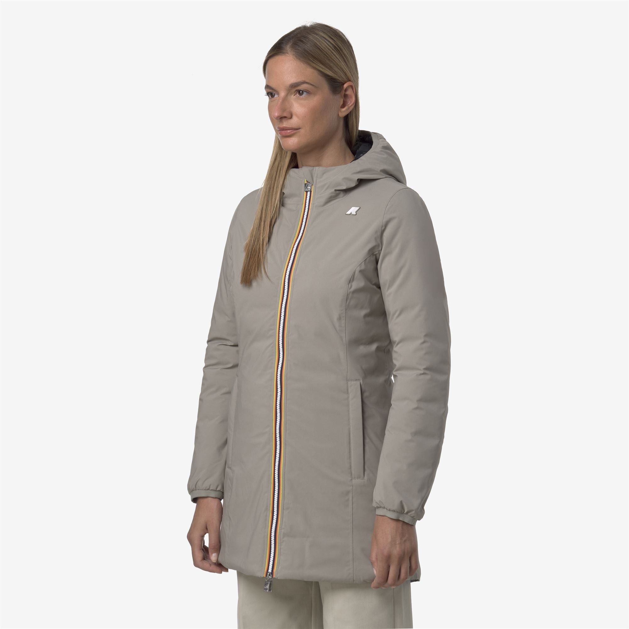 DENISE ST THERMO REVERSIBLE - Jackets - 3/4 LENGTH - Woman - GREEN OAK-BLACK PURE