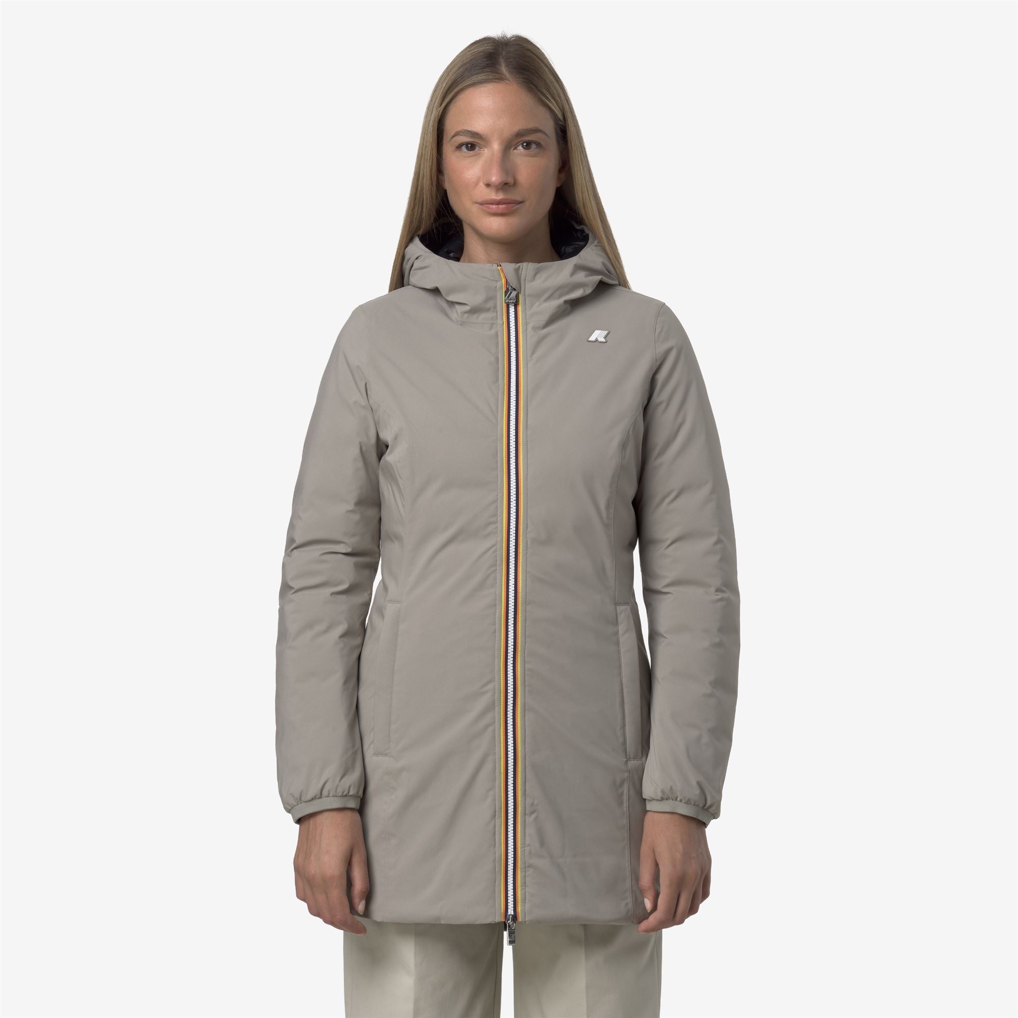 DENISE ST THERMO REVERSIBLE - Jackets - 3/4 LENGTH - Woman - GREEN OAK-BLACK PURE