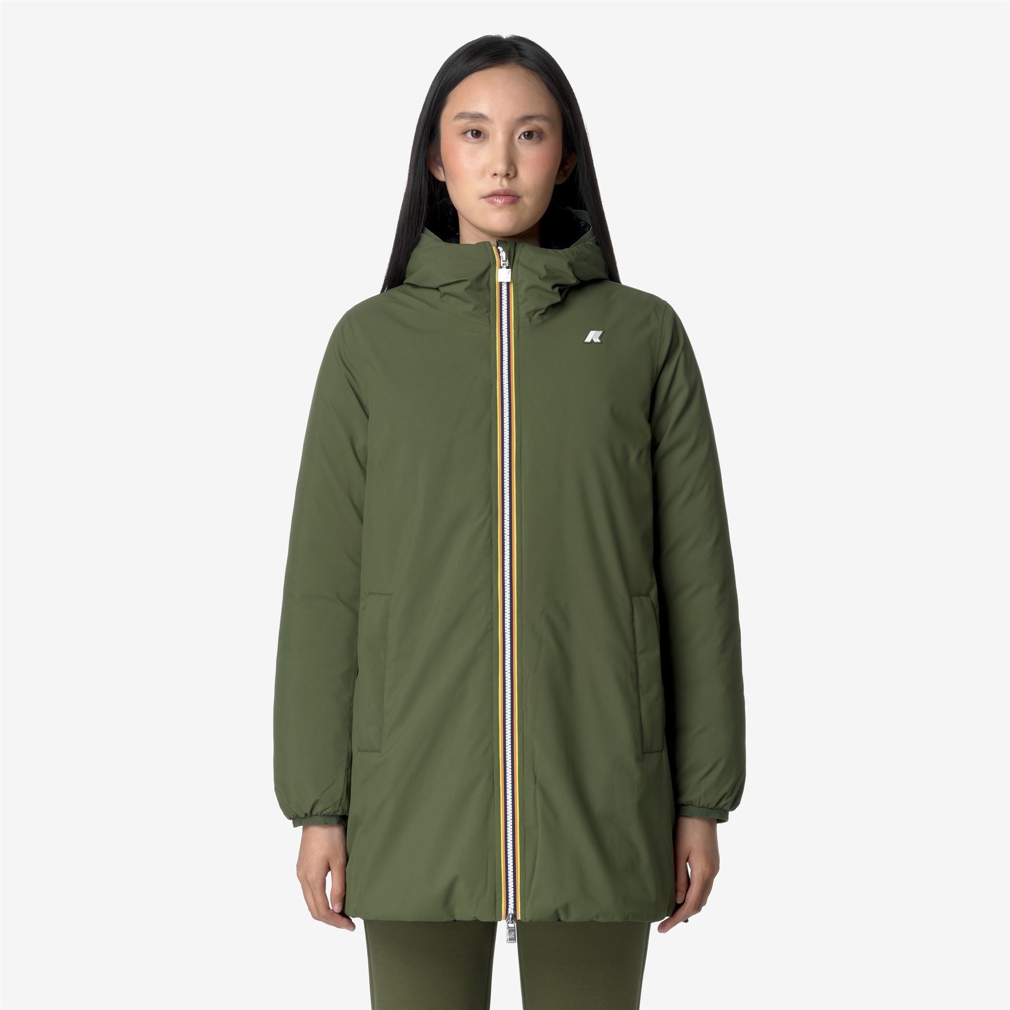 SOPHIE ST THERMO REVERSIBLE - Jackets - Mid - Woman - GREEN C-BLACK P