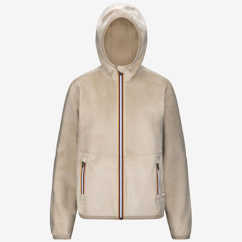 LILY VELOUR POLAR REVERSIBLE - Fleece - Jacket - Woman - BEIGE GREY-BEIGE GREY