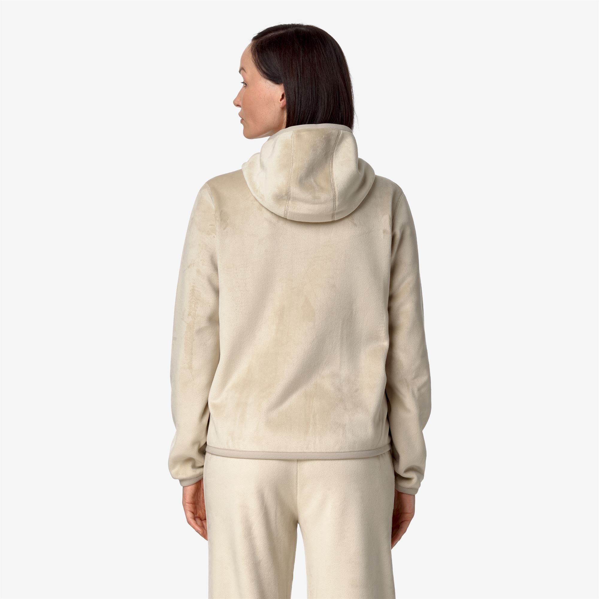 LILY VELOUR POLAR REVERSIBLE - Fleece - Jacket - Woman - BEIGE GREY-BEIGE GREY