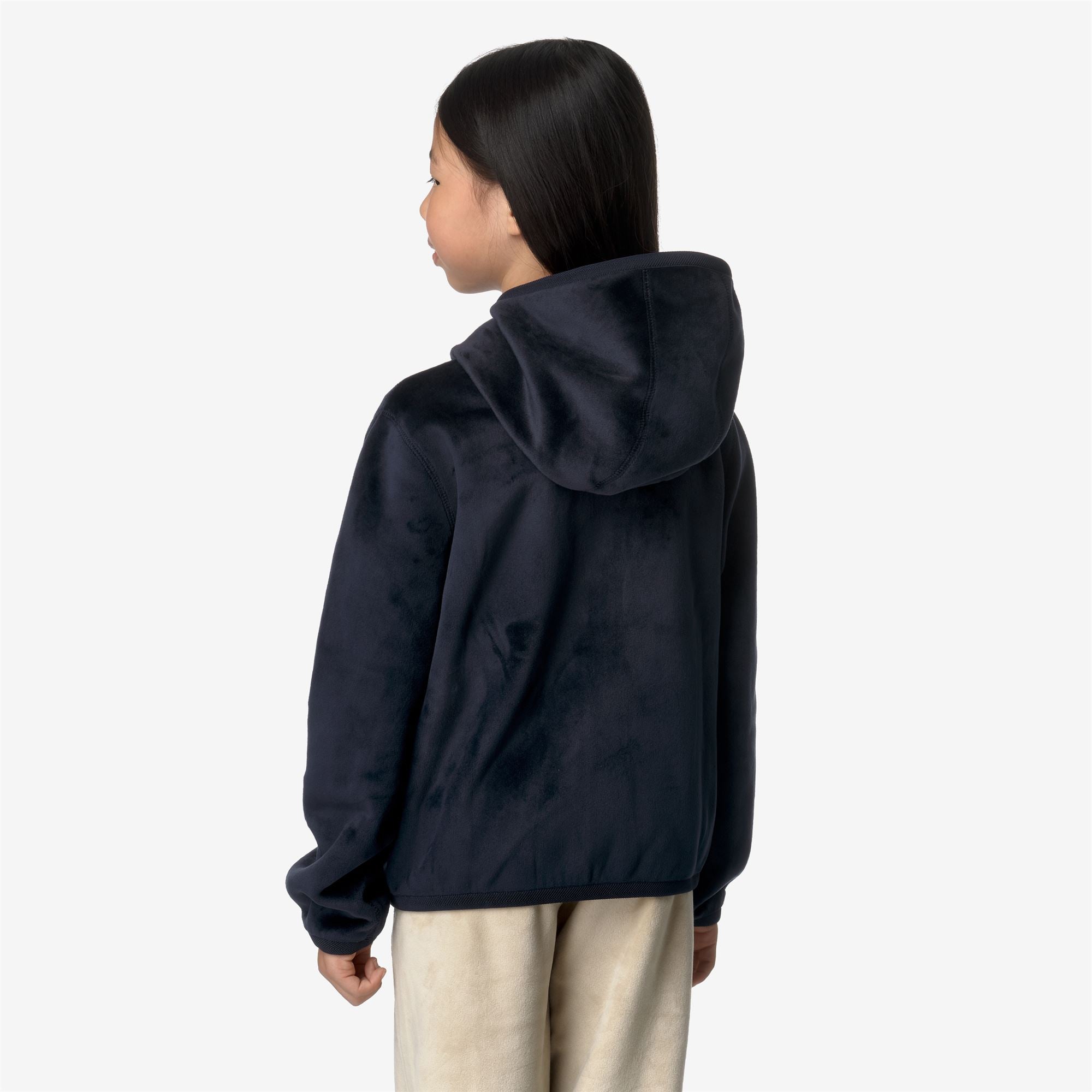 P. LILY VELOUR POLAR REVERSIBLE - Fleece - Jacket - Girl - BLUE DEPTH-BLUE DEPTH