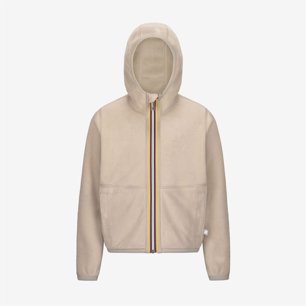 P. LILY VELOUR POLAR REVERSIBLE - Fleece - Jacket - Girl - BEIGE GREY-BEIGE GREY