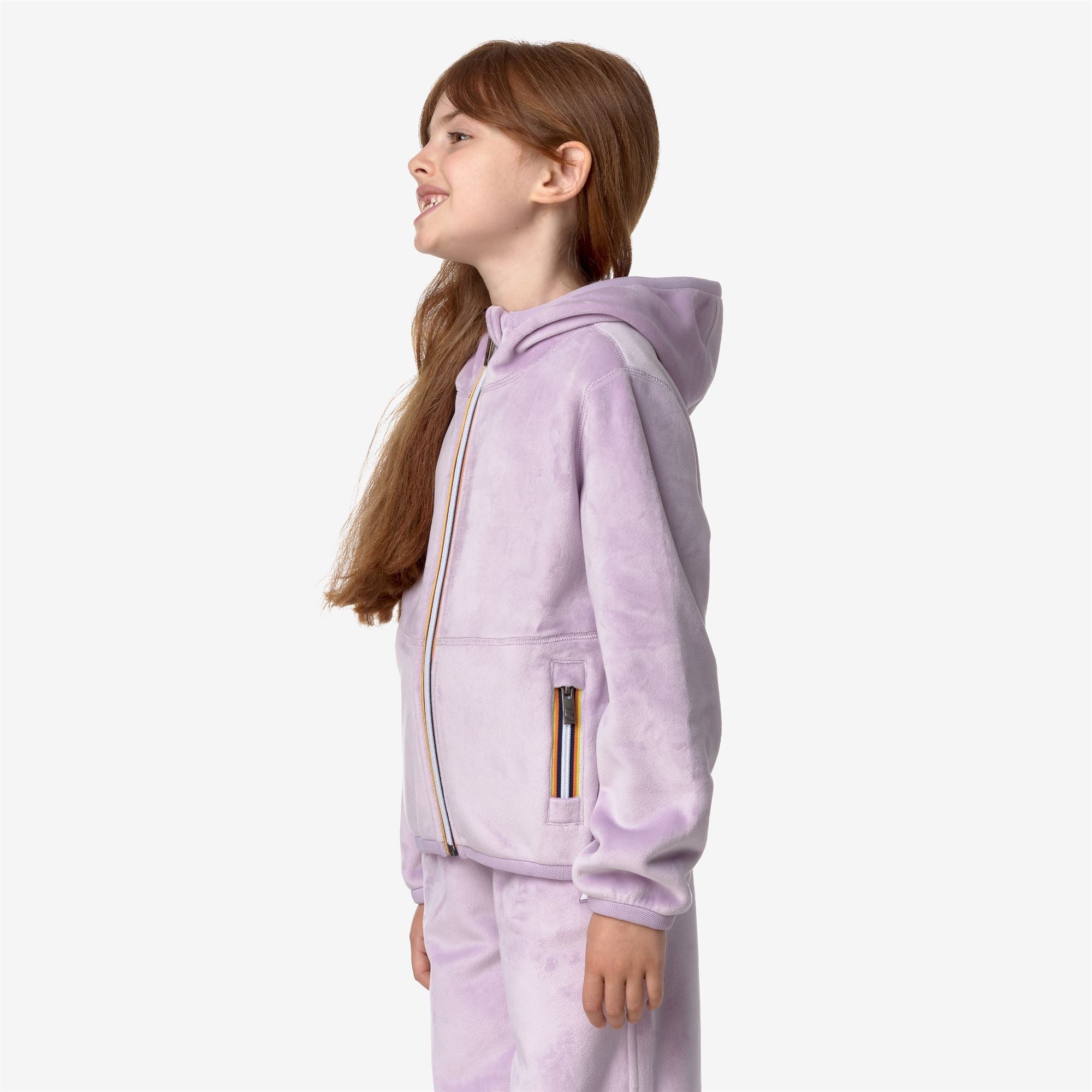 P. LILY VELOUR POLAR REVERSIBLE - Fleece - Jacket - Girl - VIOLET LT LILAC