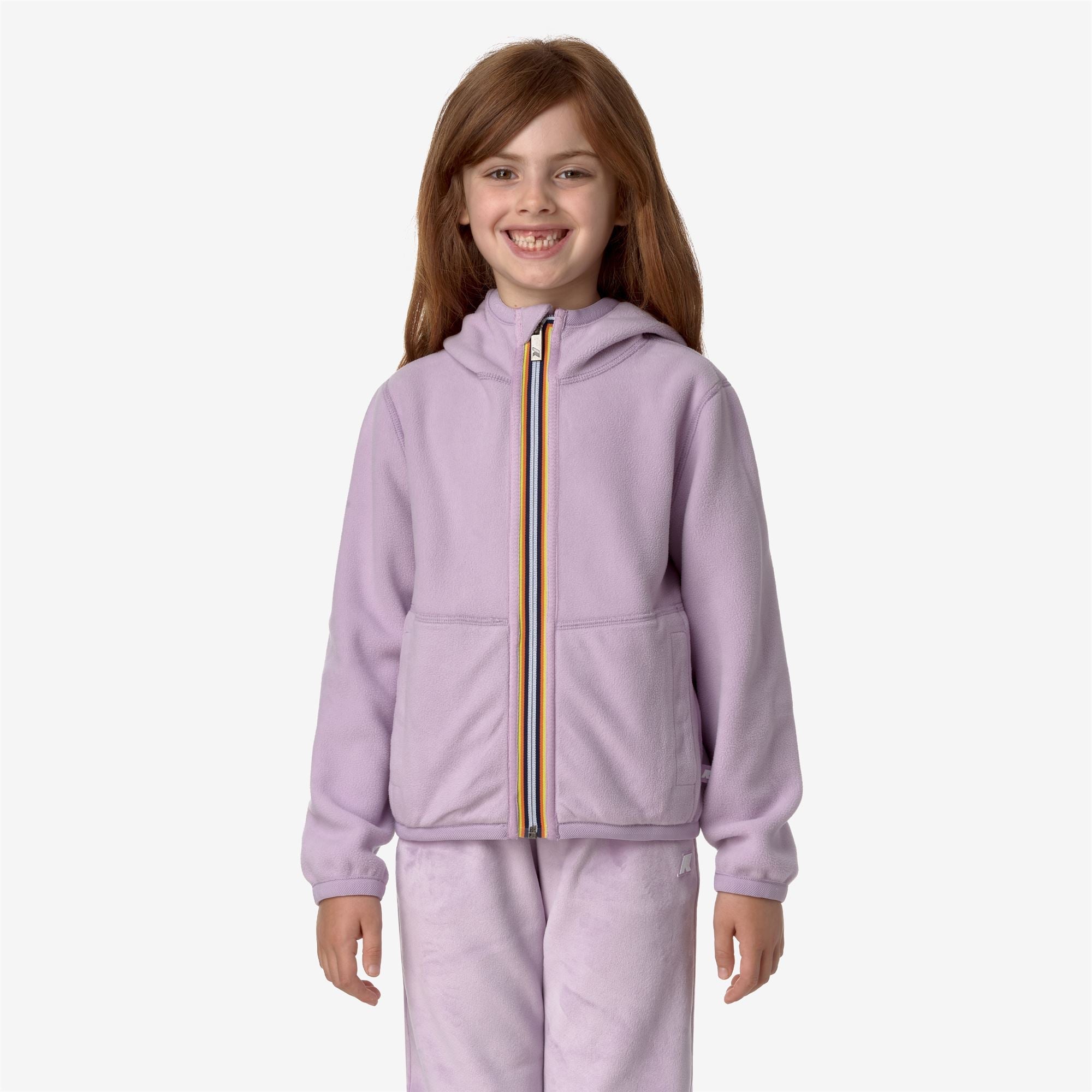 P. LILY VELOUR POLAR REVERSIBLE - Fleece - Jacket - Girl - VIOLET LT LILAC
