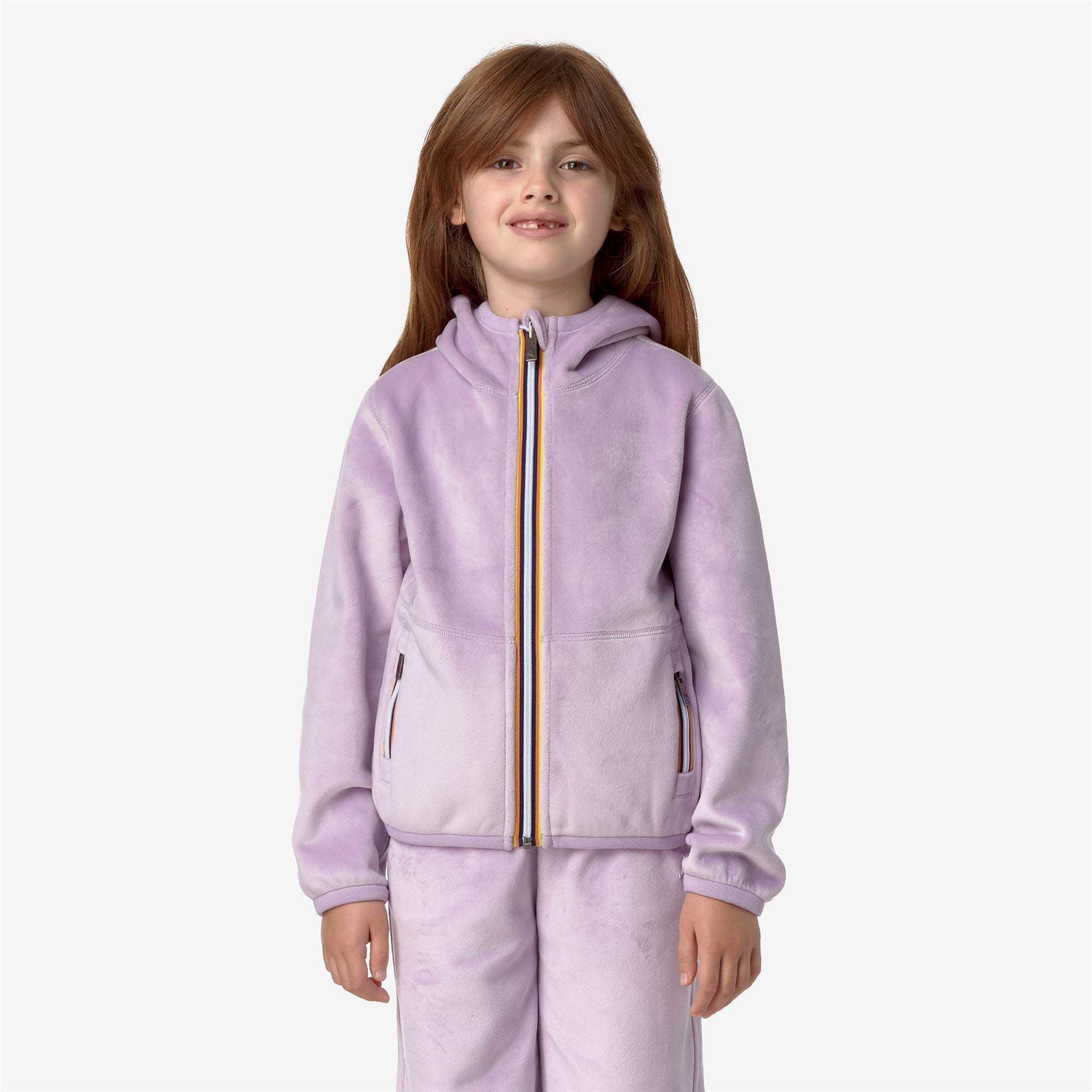 P. LILY VELOUR POLAR REVERSIBLE - Fleece - Jacket - Girl - VIOLET LT LILAC